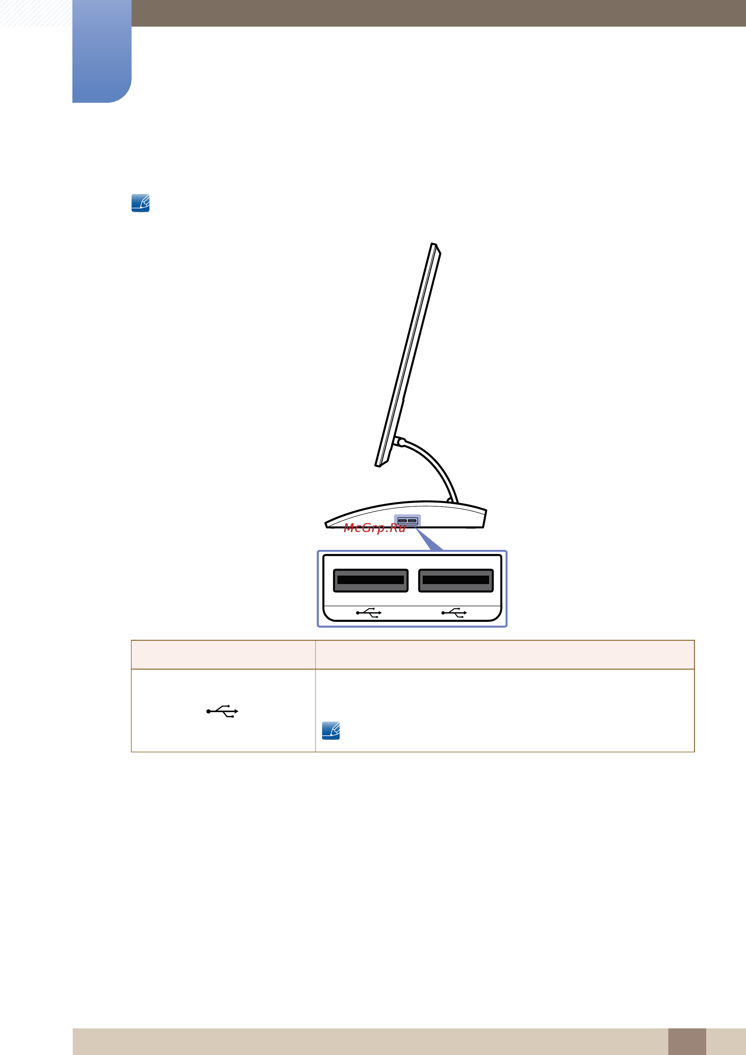 Samsung C23A550U [25/97] Вид справа