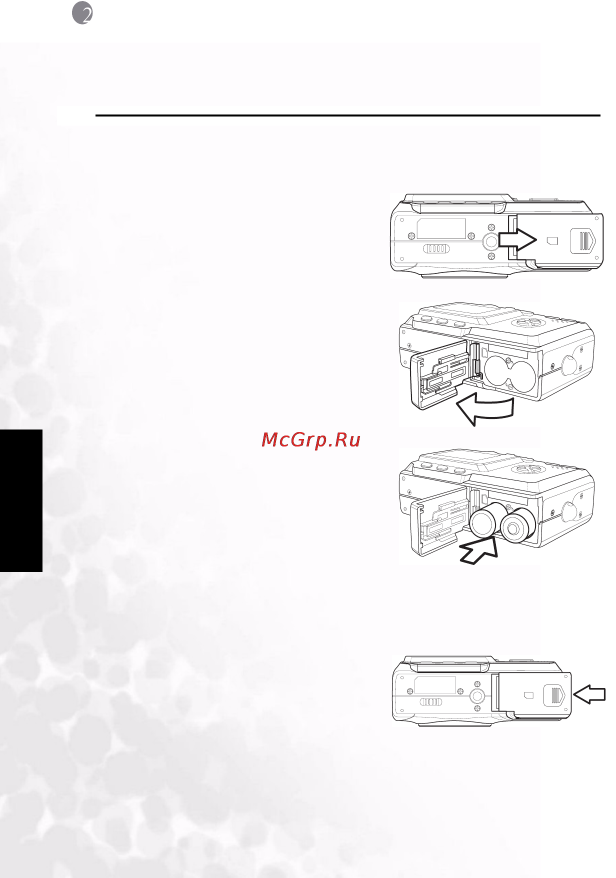 Benq DC C30 [8/42] Установка батарей