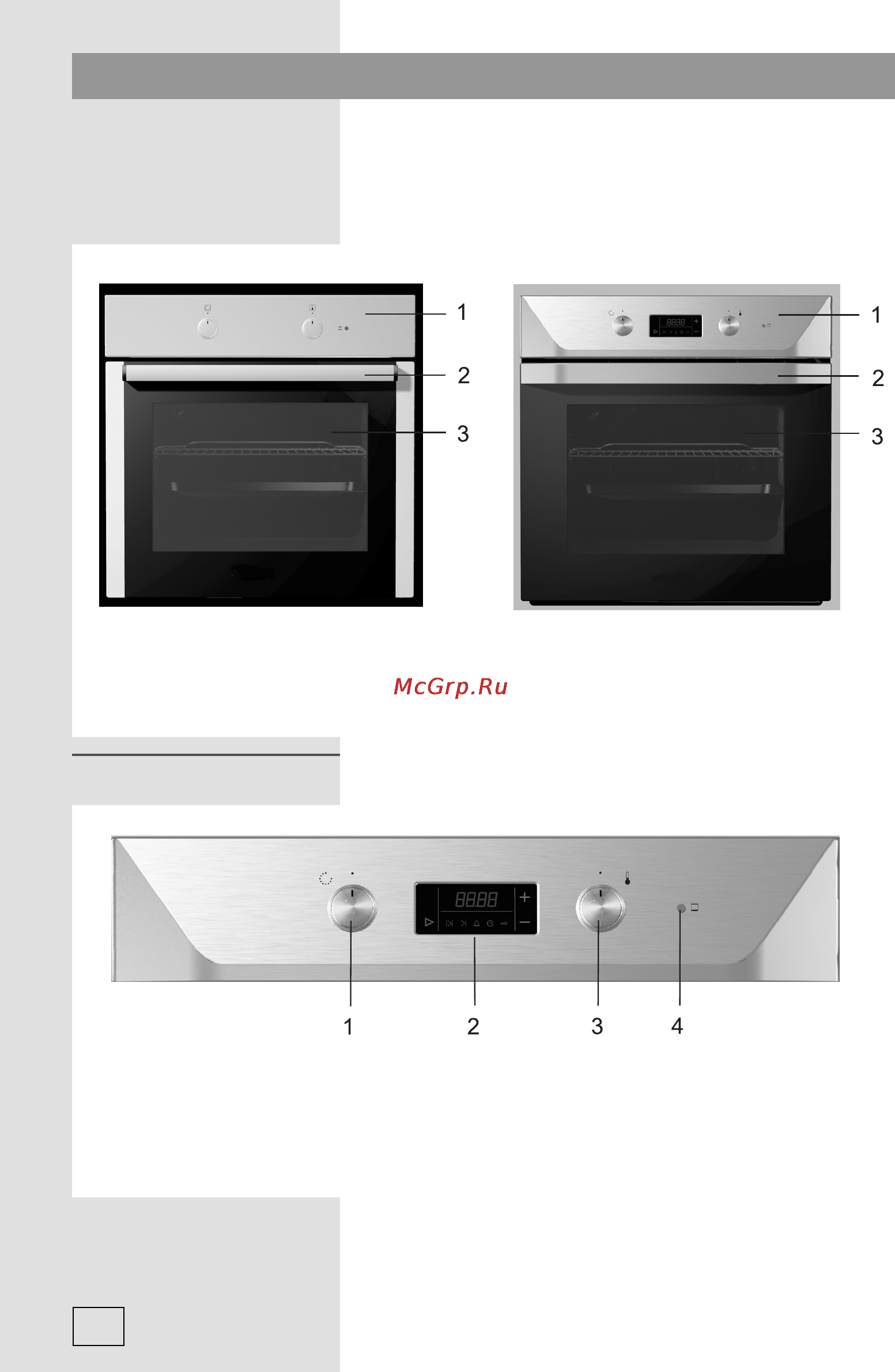 Gorenje BO 7337 LX [6/44] Панель управления