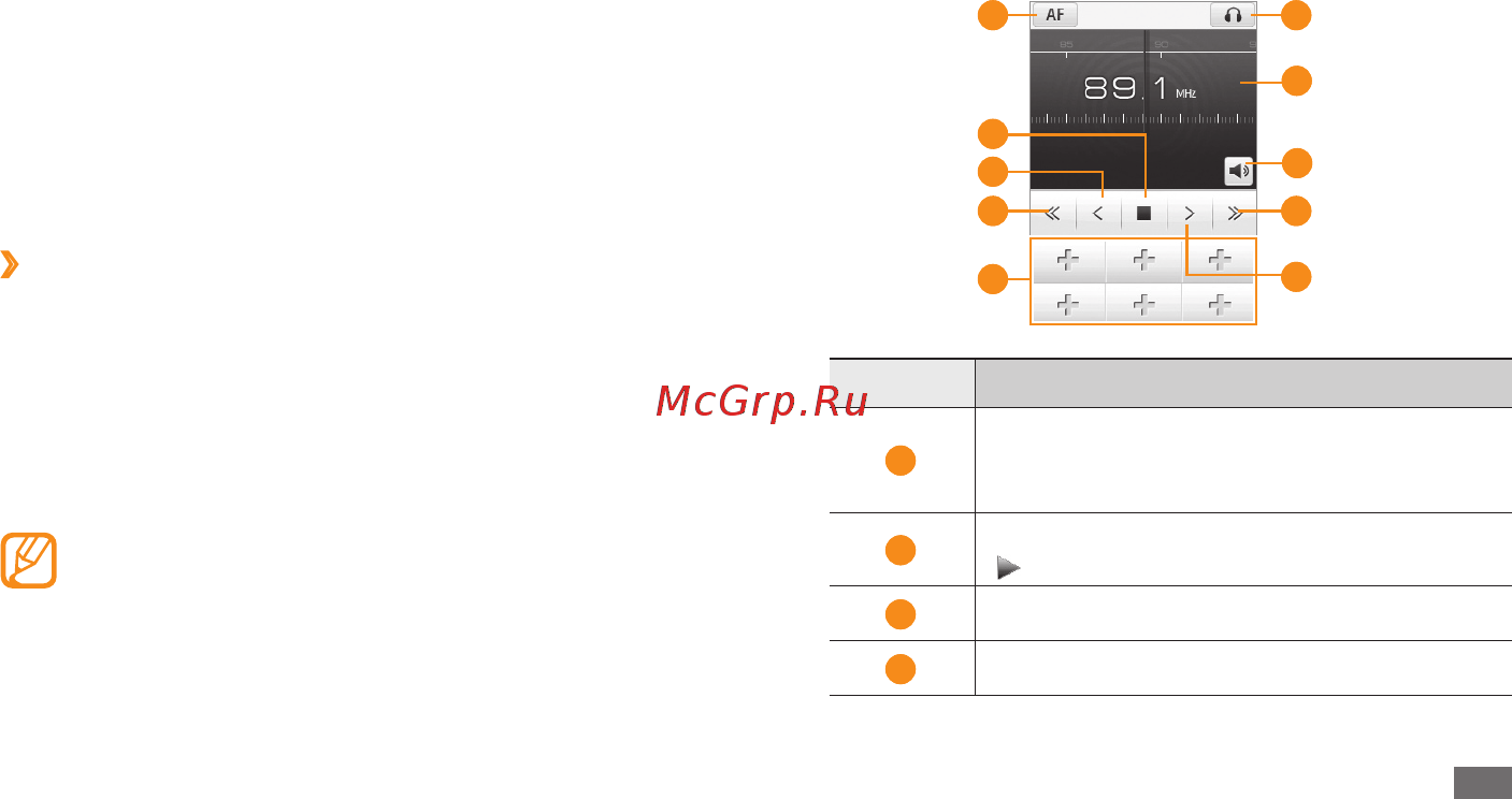 Samsung Wave 723 GT-S7230 Grey [66/138] Fm радио