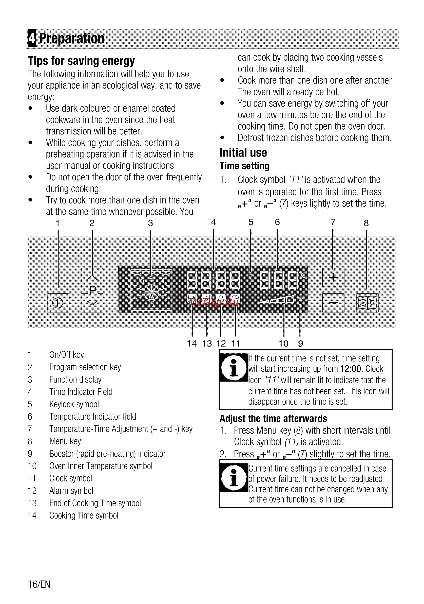 Beko OIM 25600 X [16/68] Q preparation