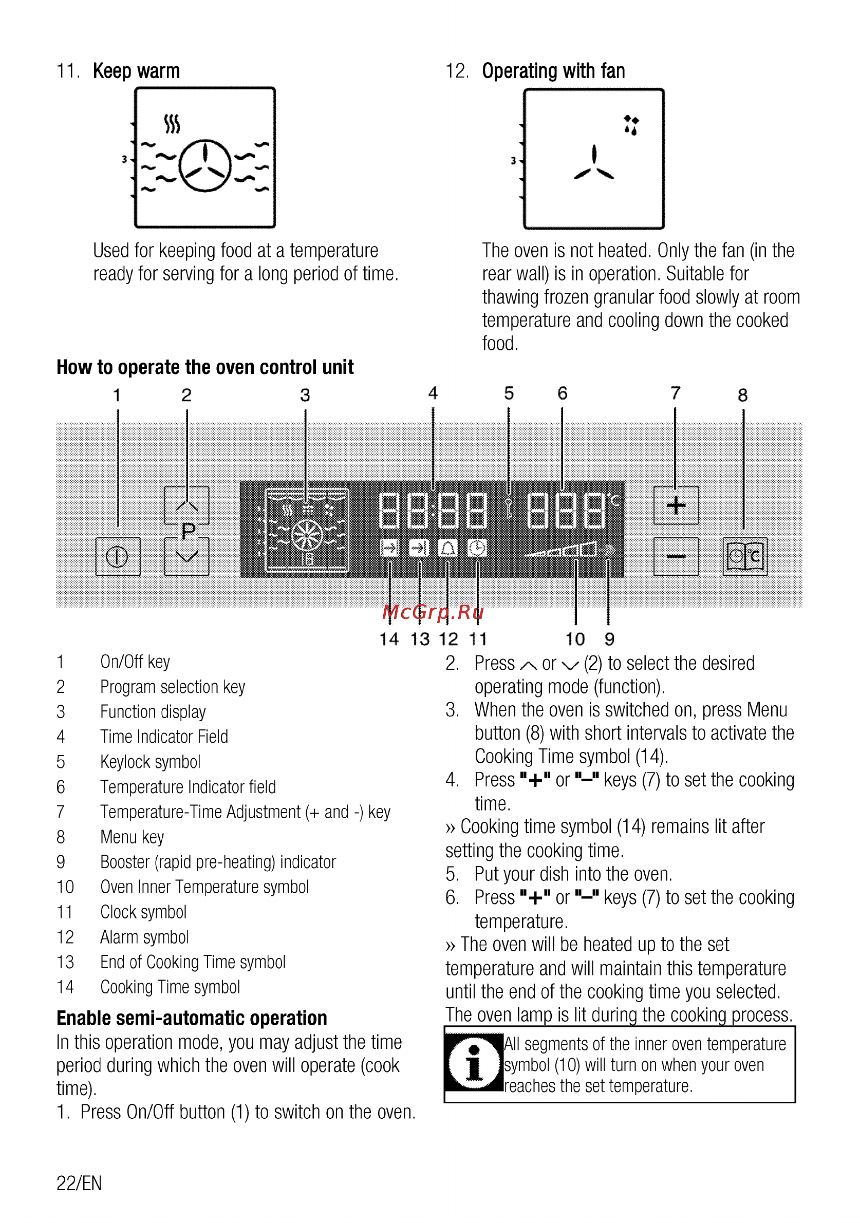 Beko OIM 25600 X [22/68] Alarm symbol