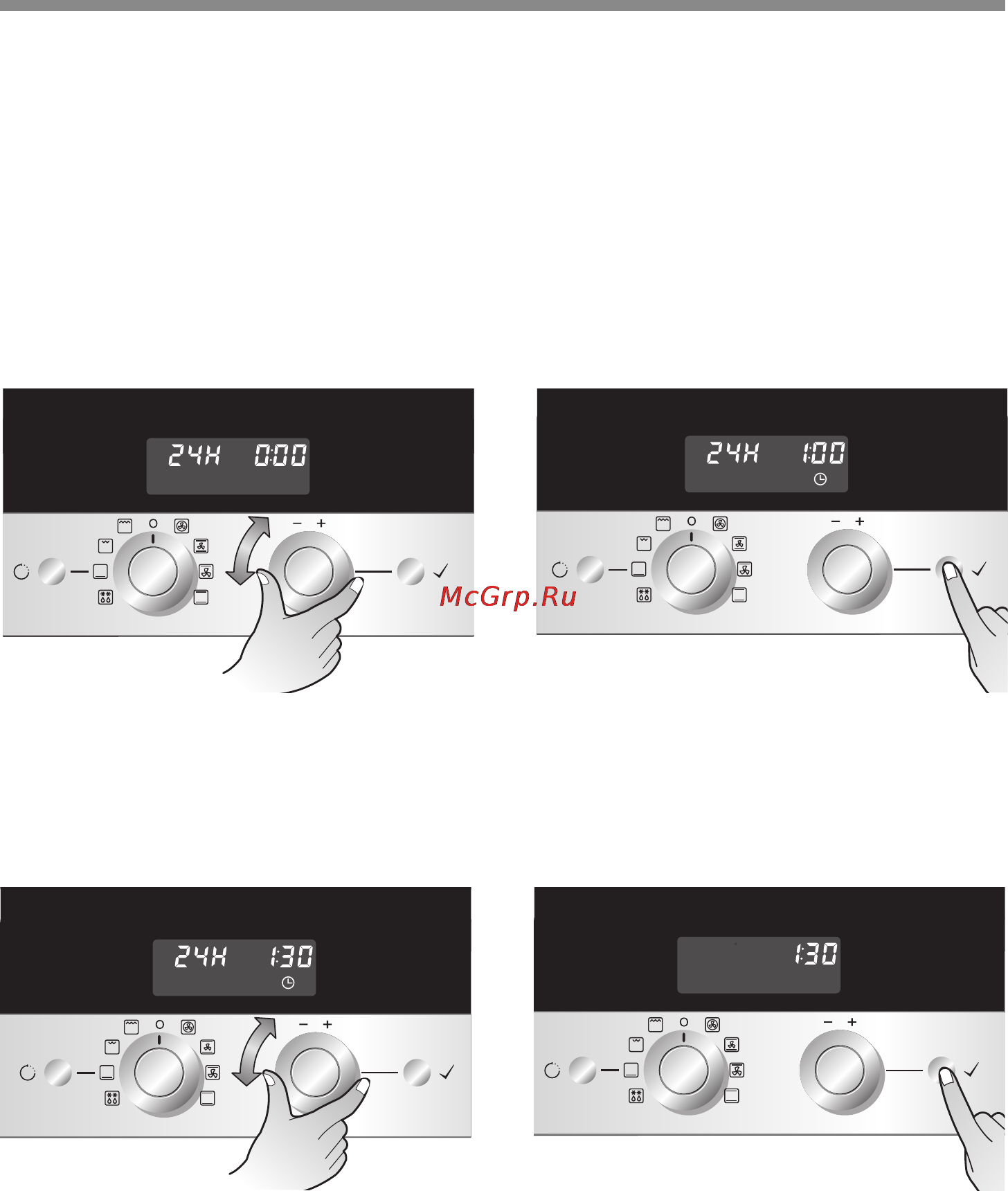 LG LB 642122 B [17/68] Установка часов
