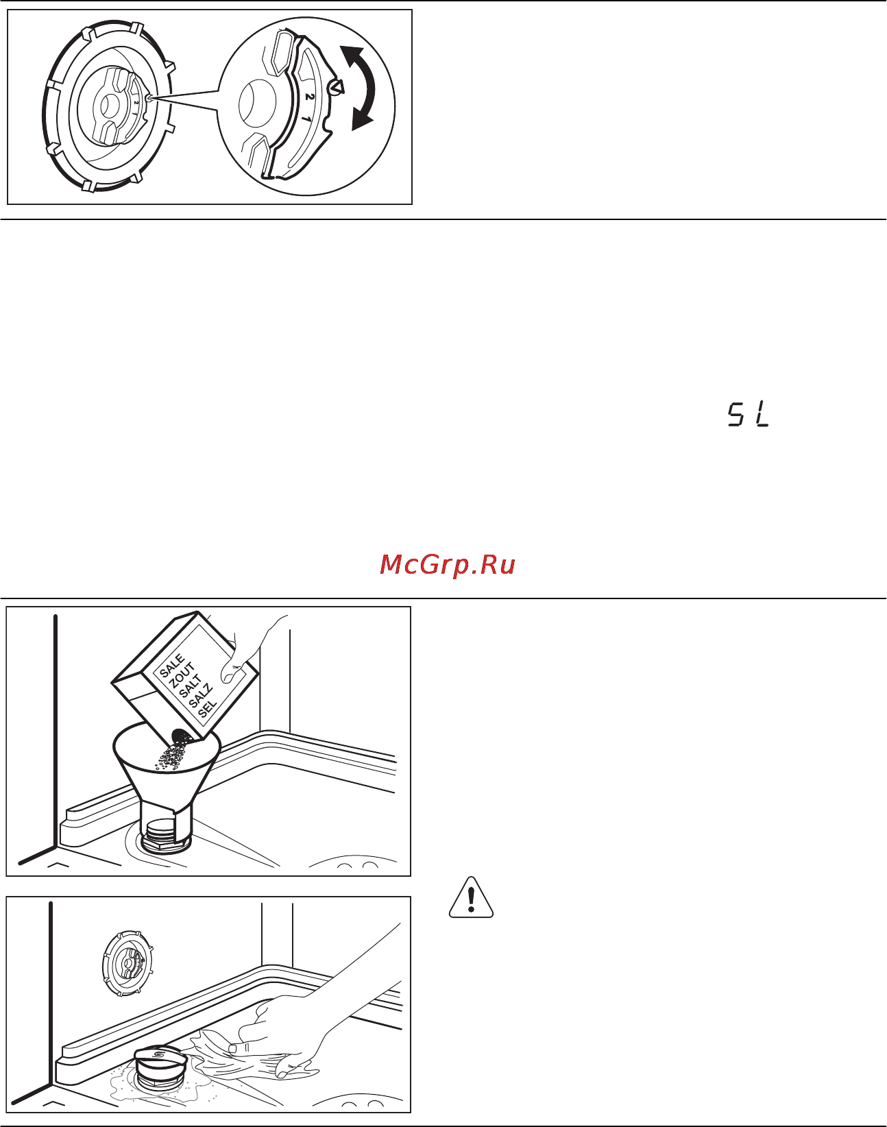 Electrolux ESL 6601 RA [27/52] Polnjenje posode za sol