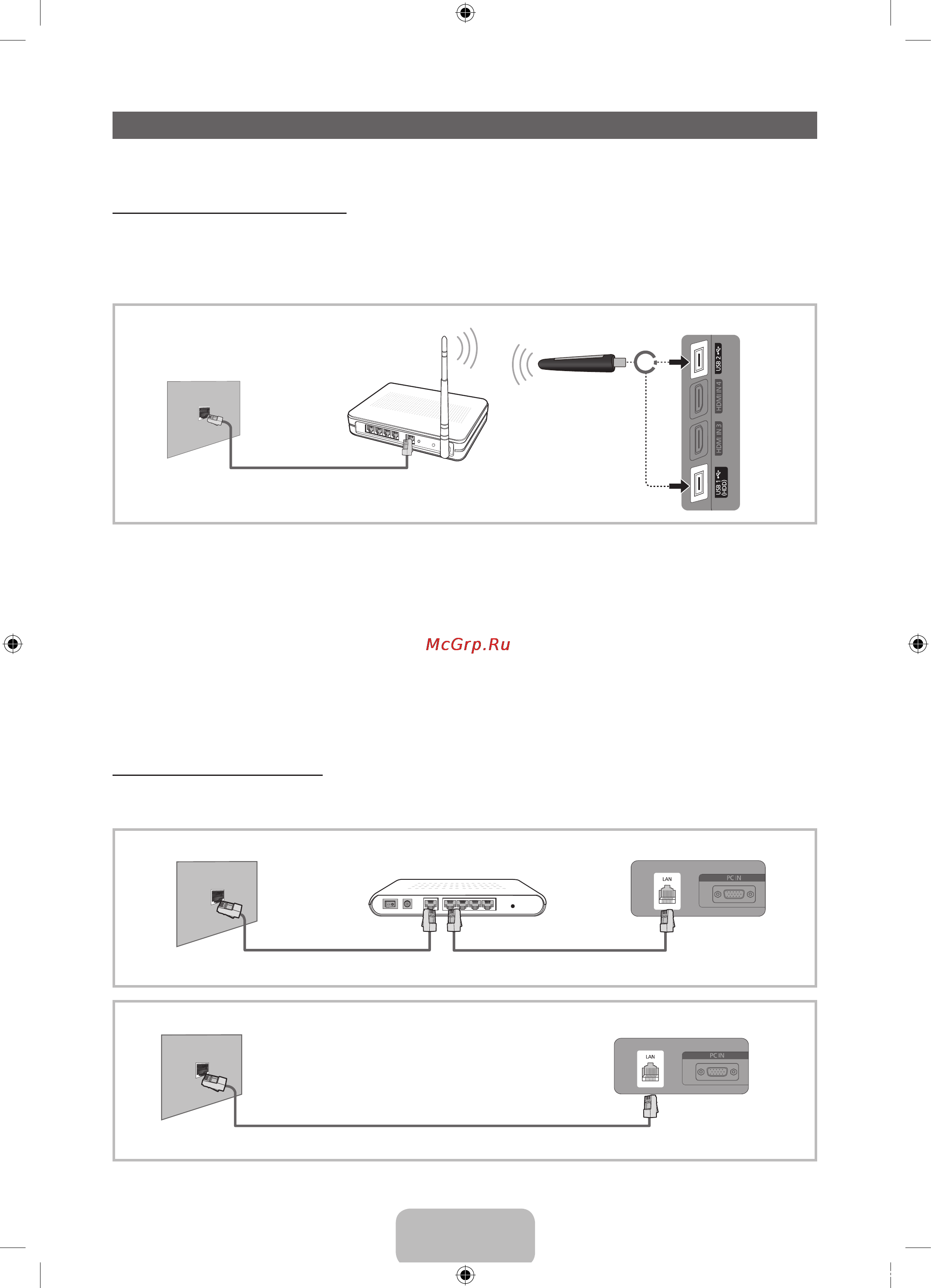 Samsung PS-59 D550C1W [13/242] Сетевое соединение