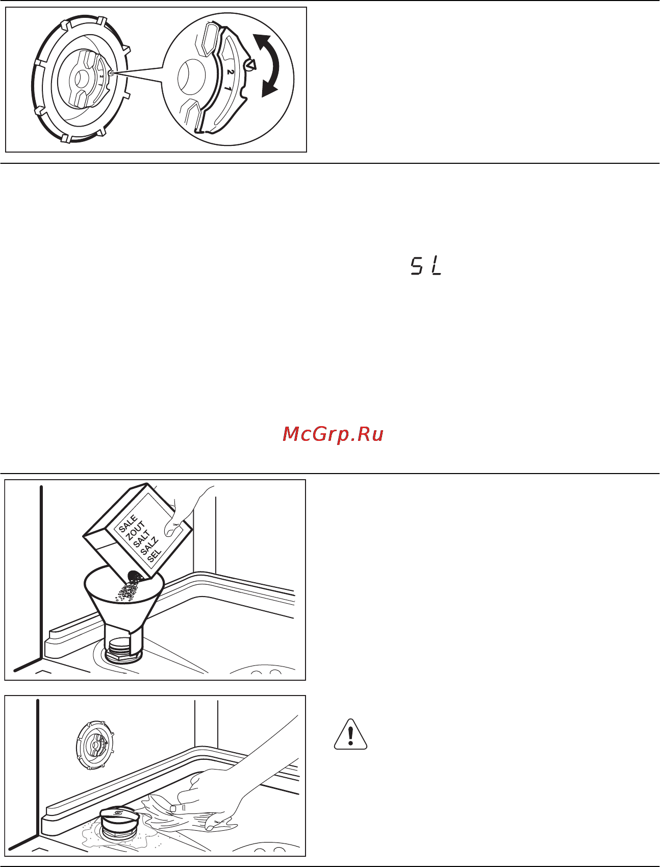 Electrolux ESL 6381 RA [10/68] A sótartály feltöltése