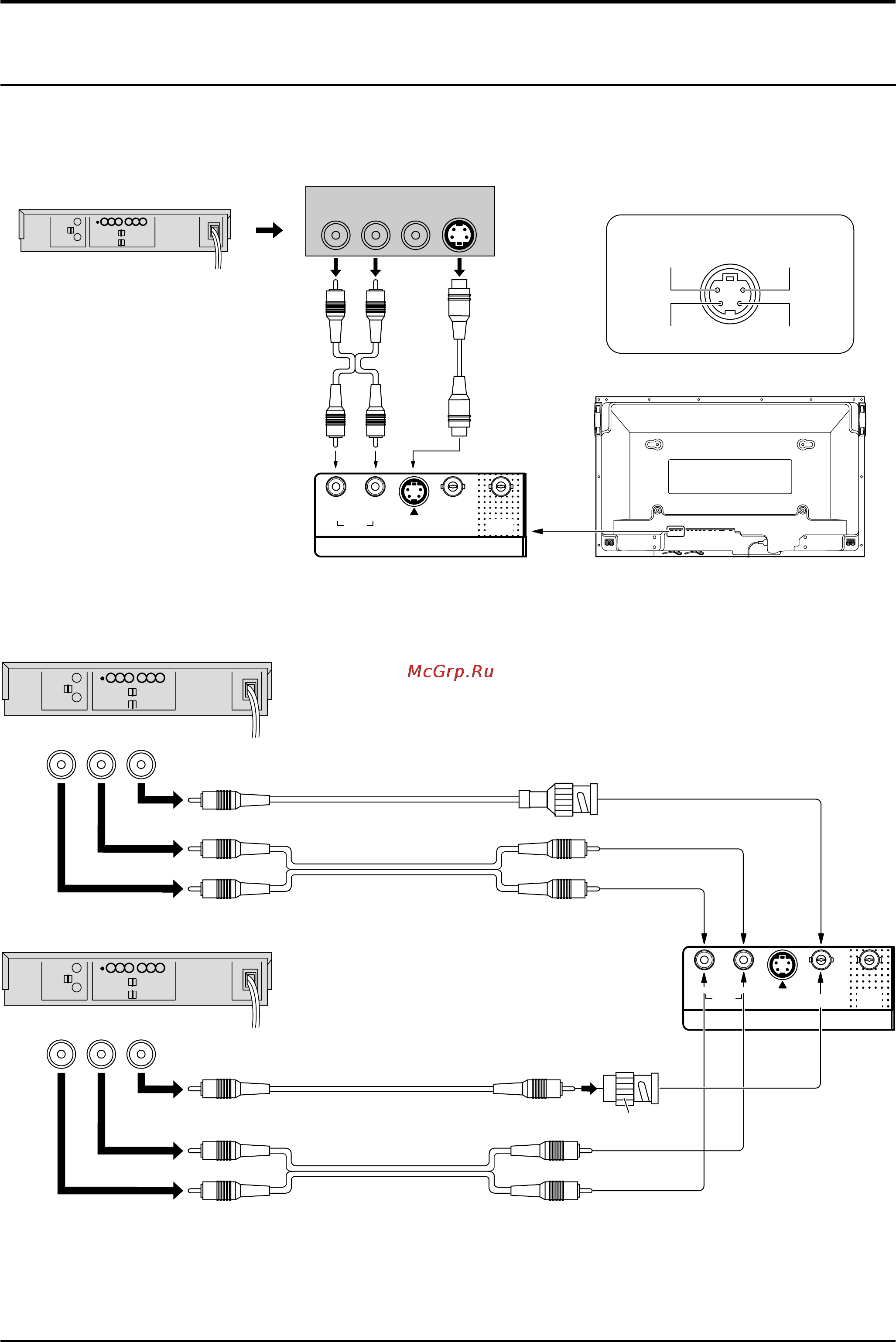 Panasonic TH-42PWD4 [10/40] Как выполнить подключение к входным аудио u0432идеоразъёмам