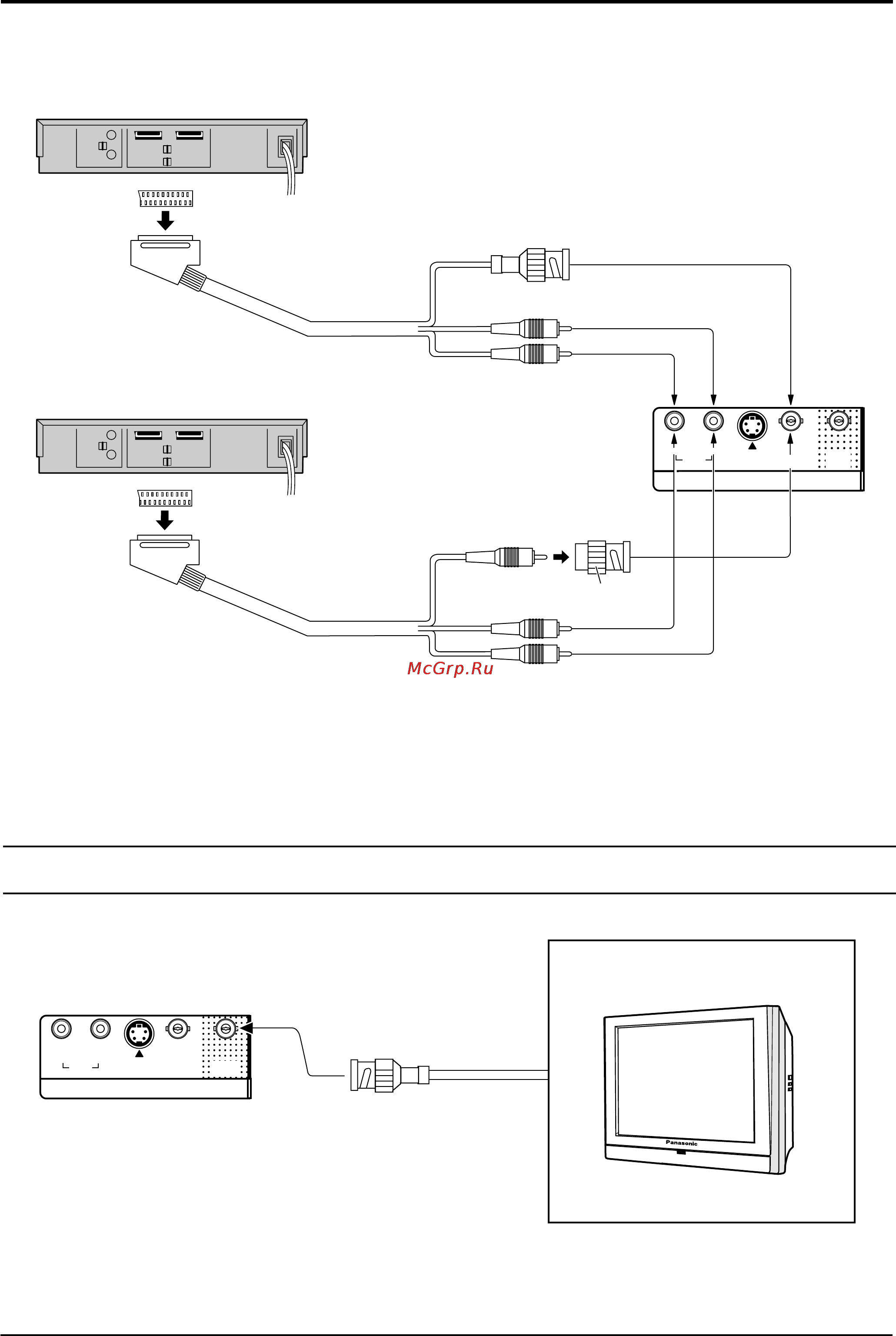 Panasonic TH-42PWD4 [11/40] Подключение к выходным аудио видеоразъёмам