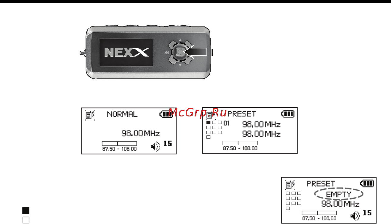 Nexx NF-345 [37/47] Режим радио
