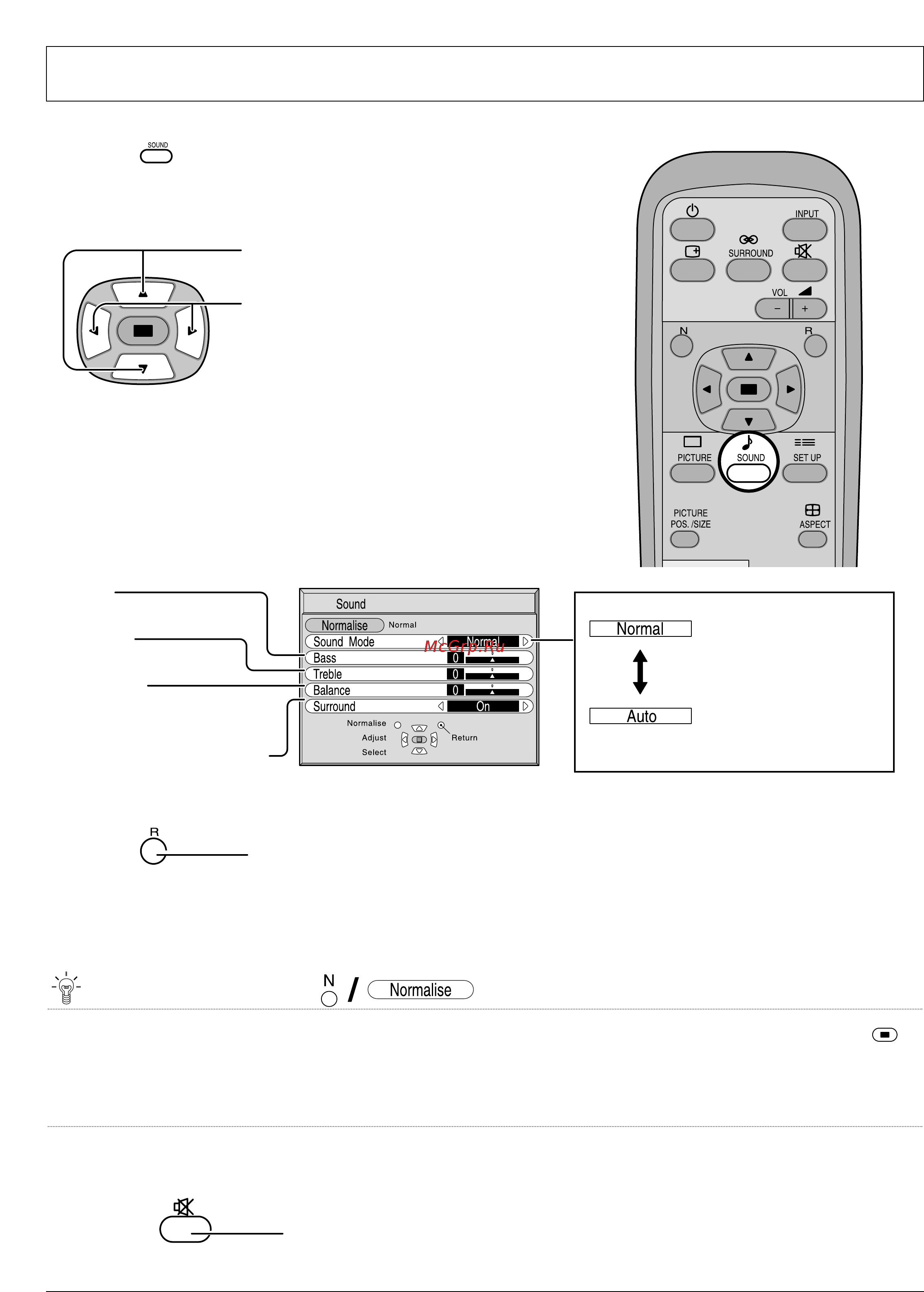 Panasonic TH-42PW4RZ [24/36] Заглушение звука мute