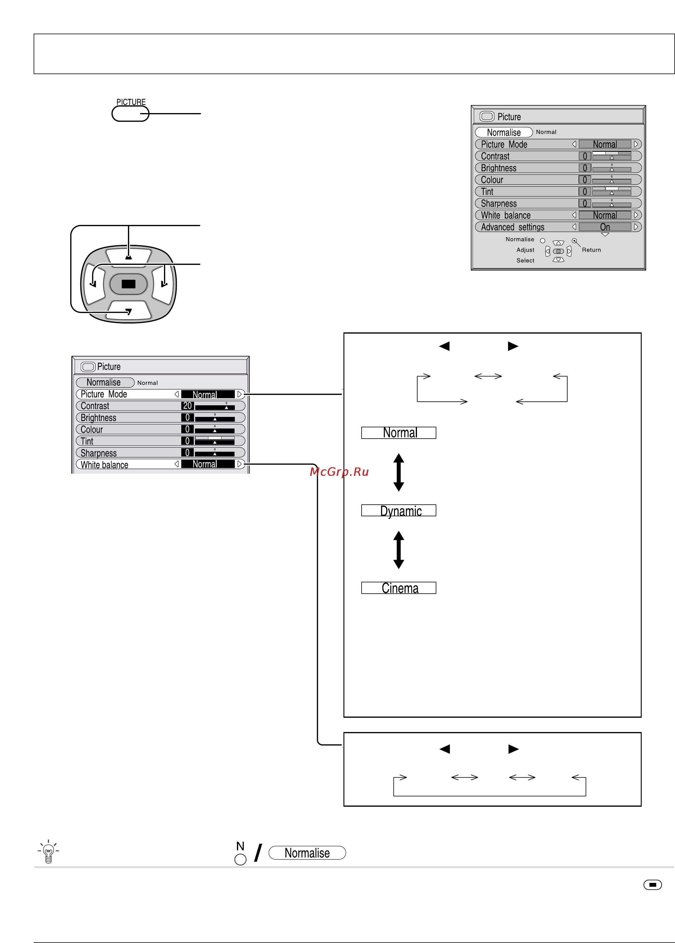 Panasonic TH-42PW4RZ [26/36] Настройка изображения