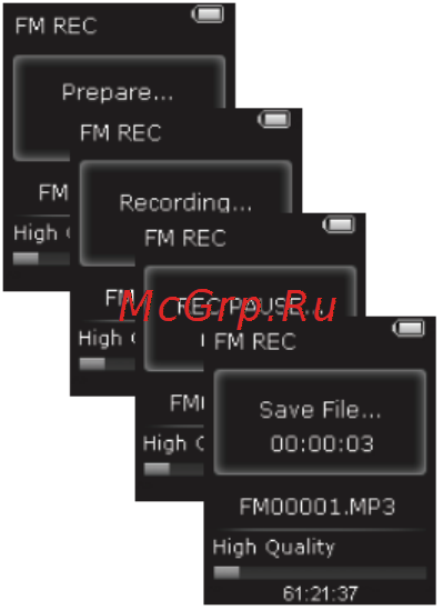 Nexx NMP-200 [36/53] Запись радио
