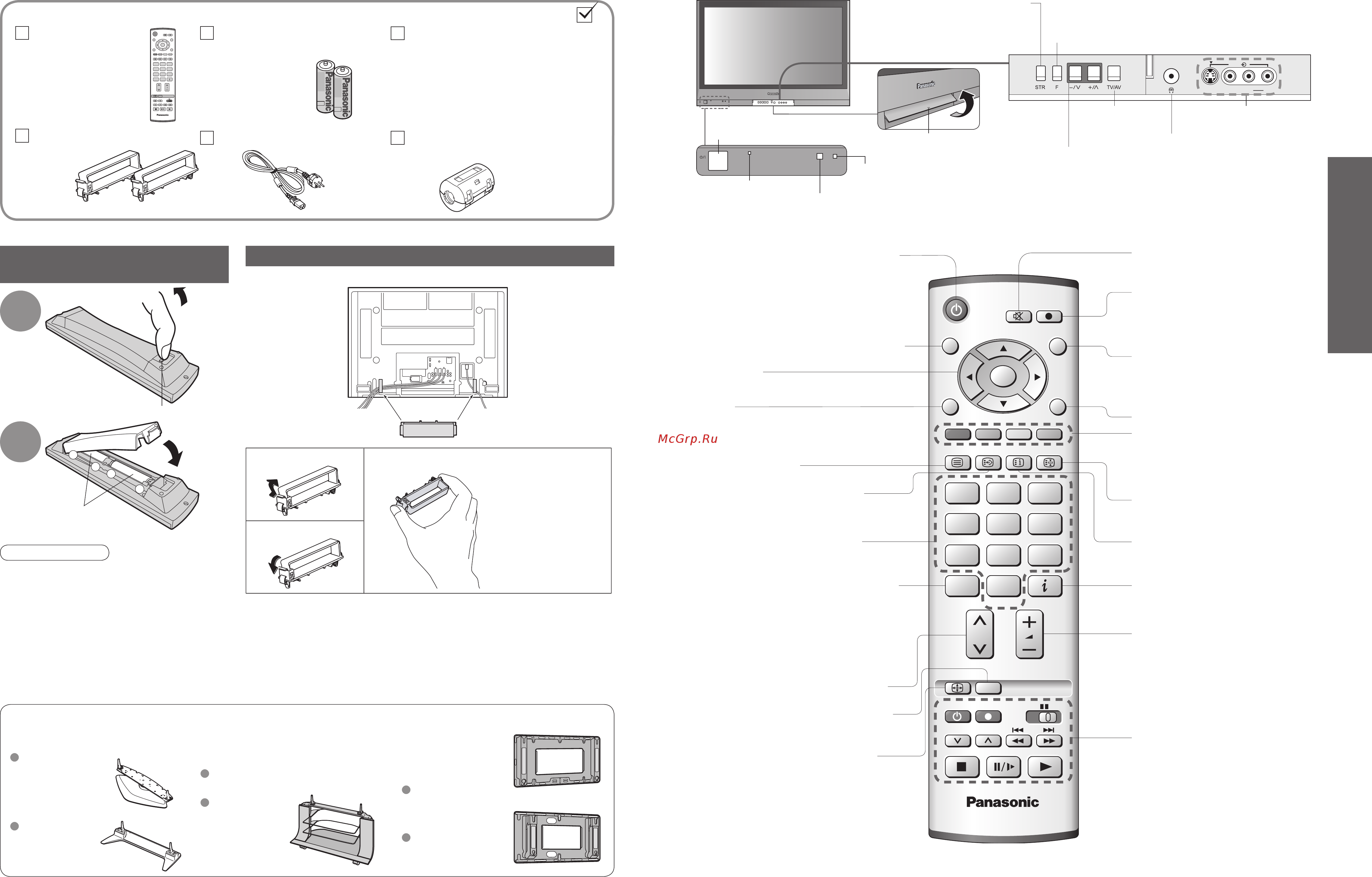 Panasonic TH-42 PV60 RH [4/16] Инструкция по эксплуатации