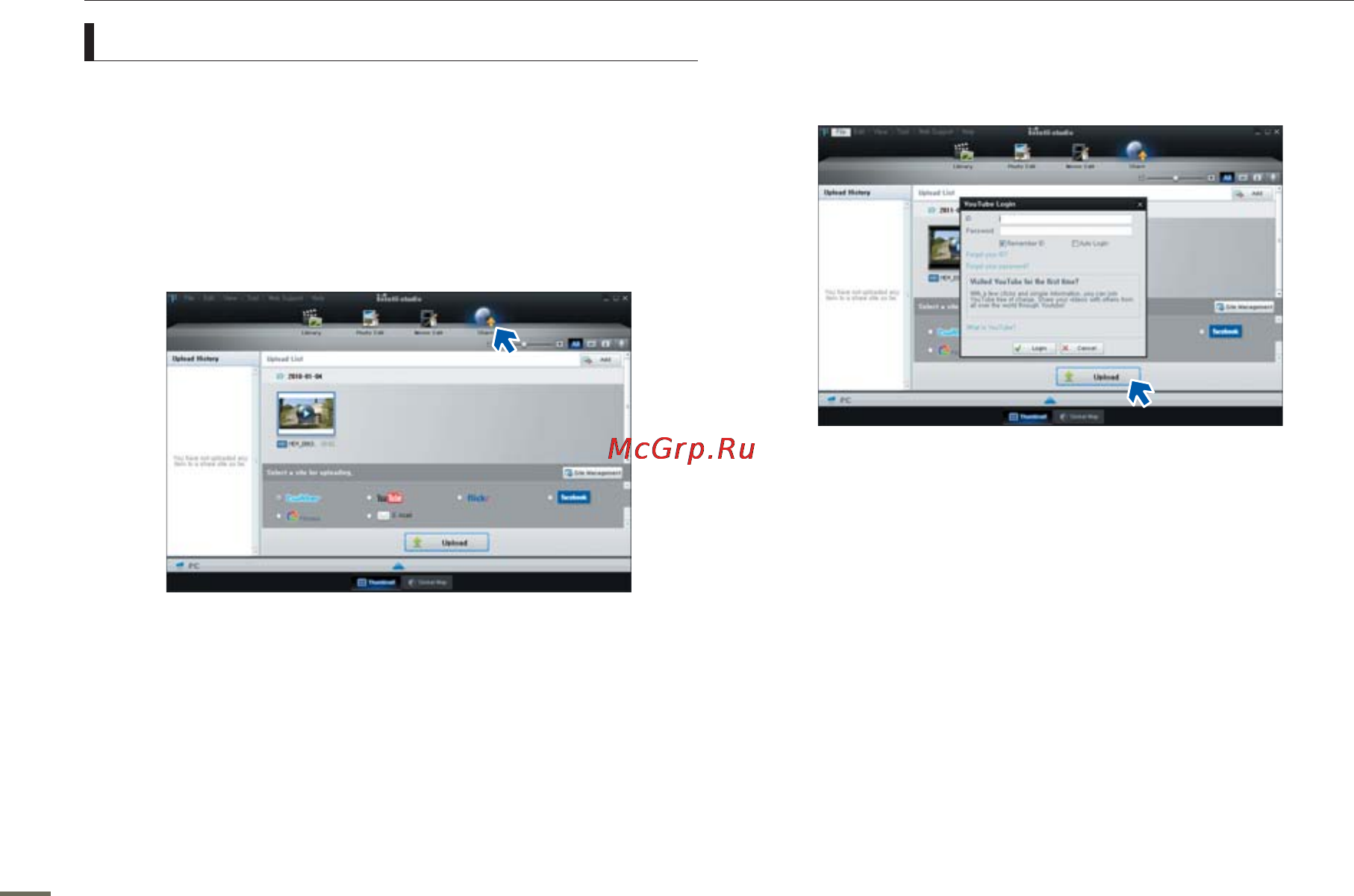 Samsung HMX-H305BP Black [98/118] Использование видеокамеры с компьютером под управлением ос windows
