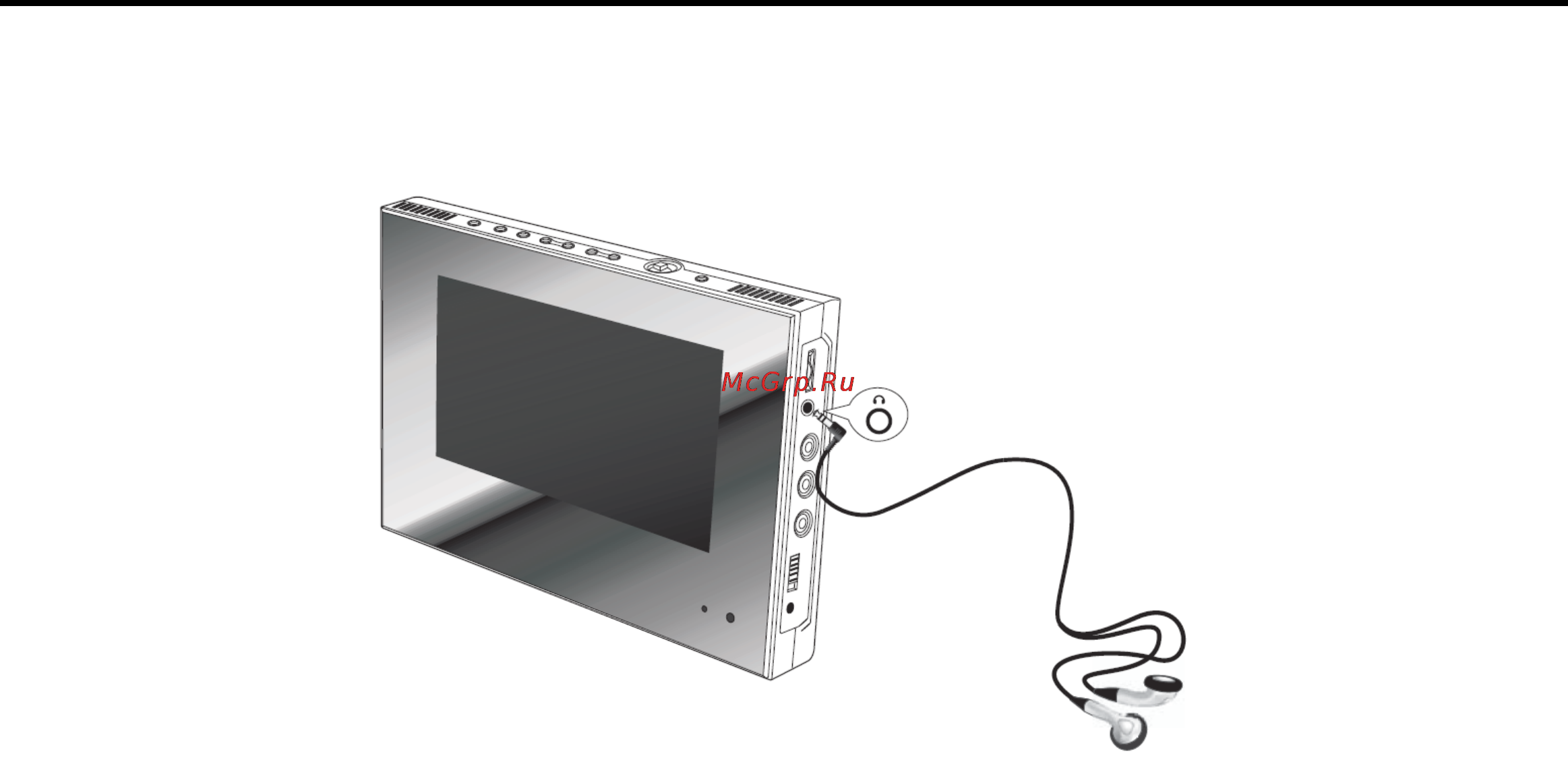 Nexx NDV-7500 [9/22] Подключение наушников