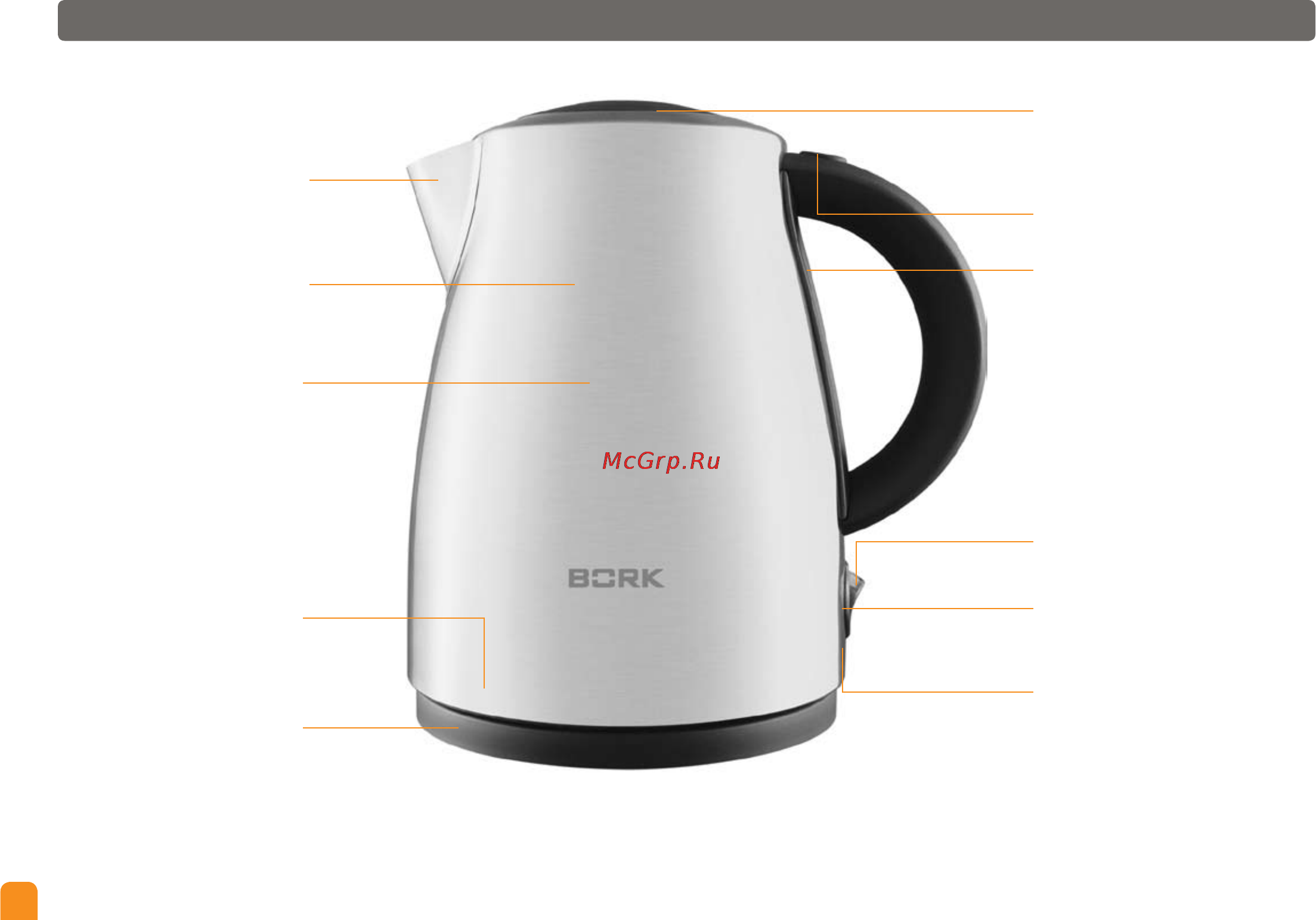 Bork KE CRN 9517 BK [6/16] Знакомствосчайником