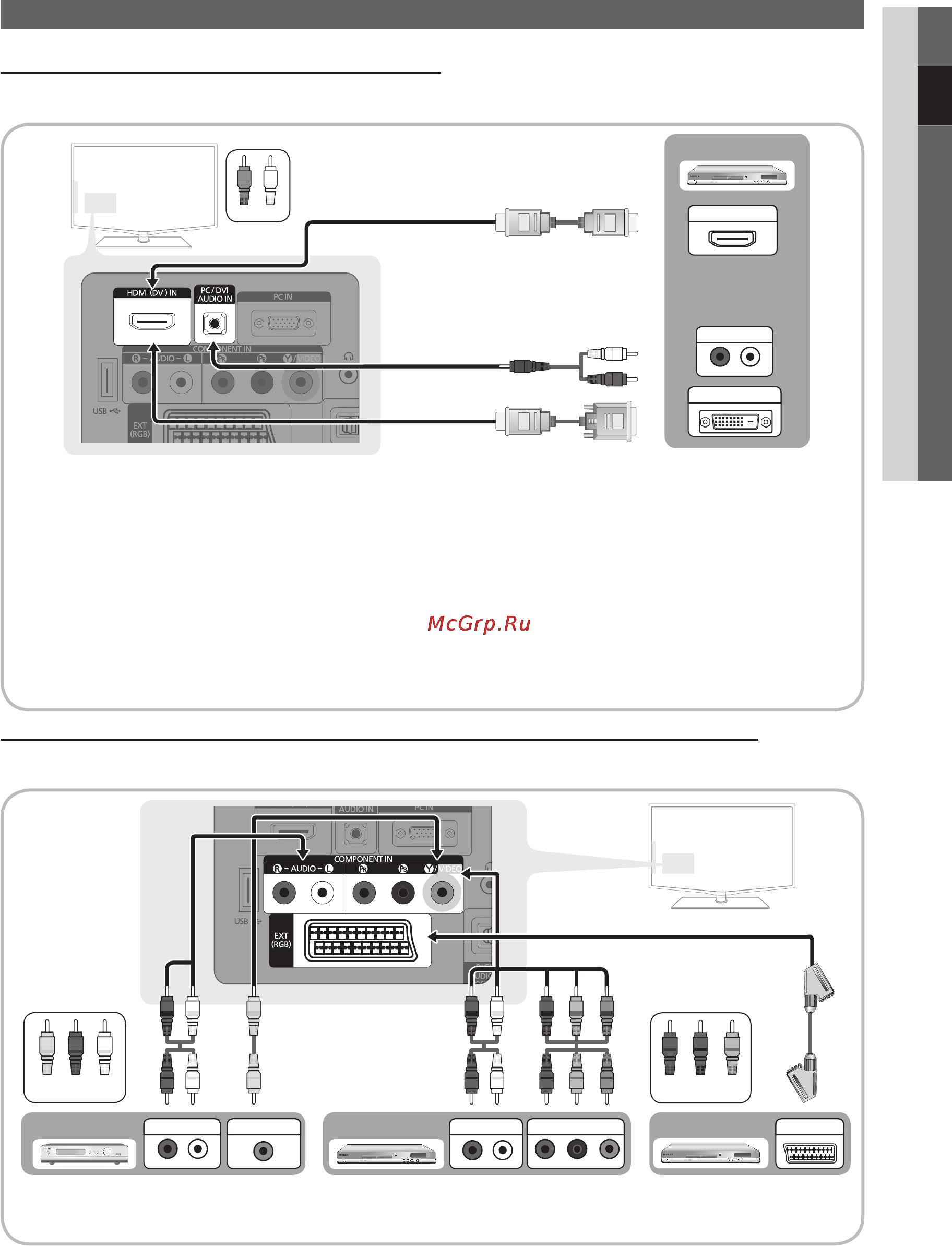 Samsung LE-22 C450 E1W [7/40] Подключение
