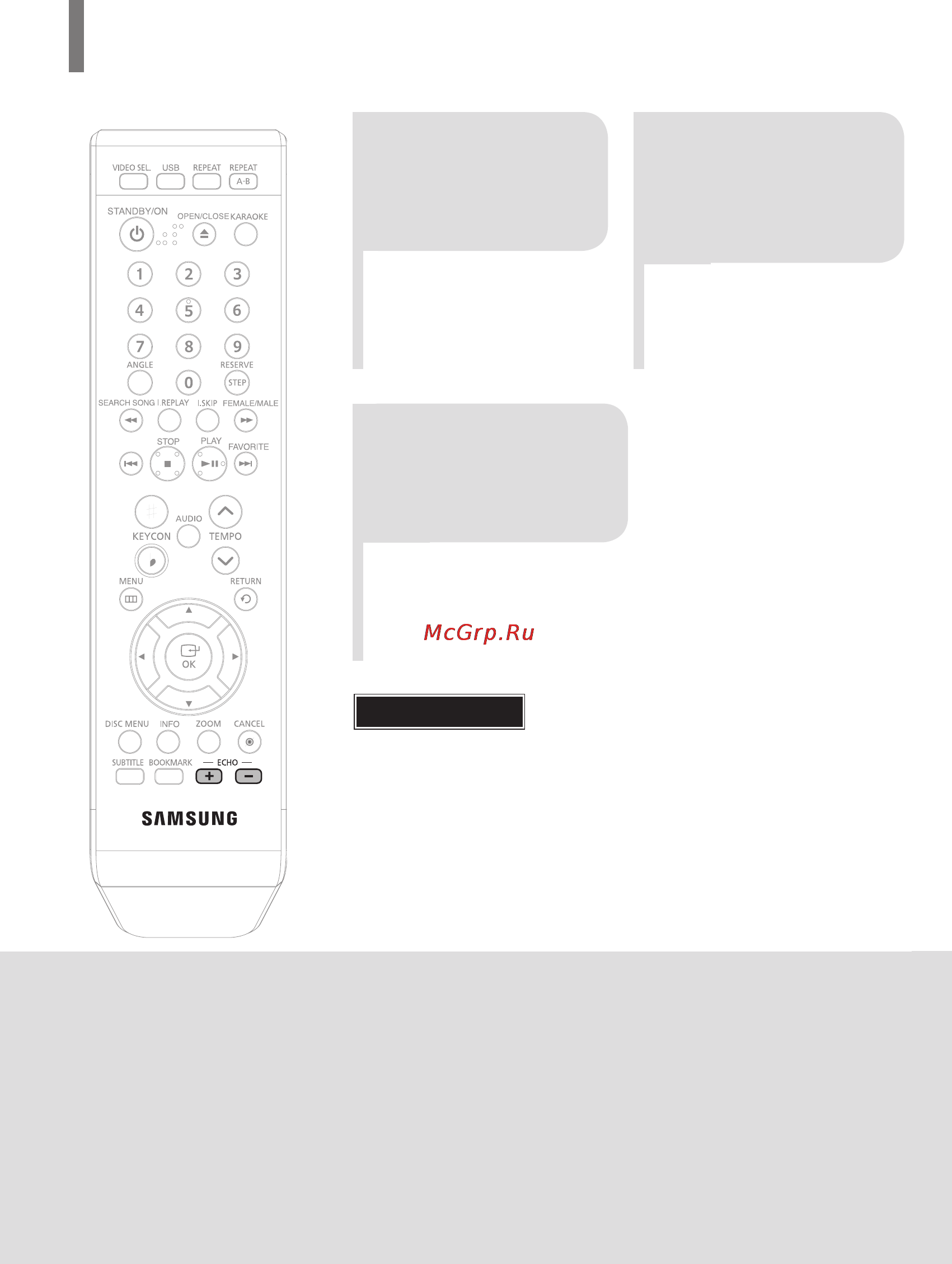 Samsung DVD-K320 [154/232] Подсоединение микрофона