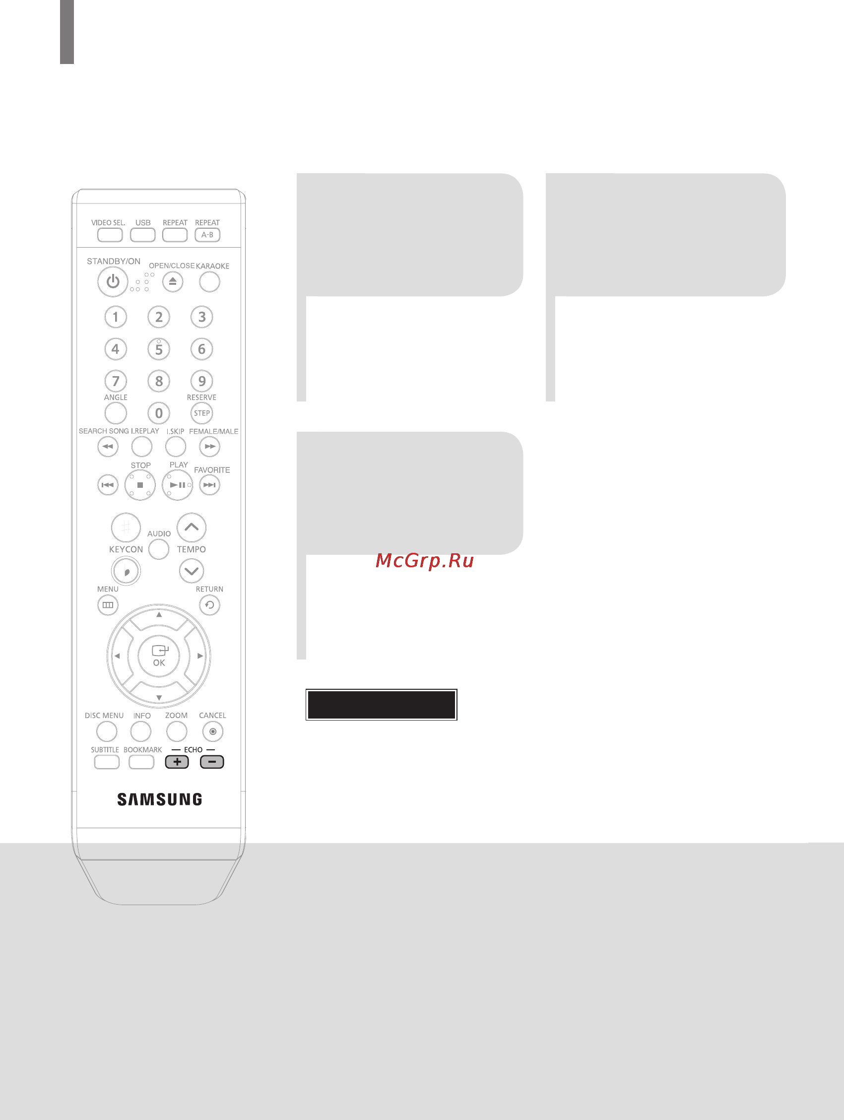Samsung DVD-K320 [211/232] Пщключення м крофону