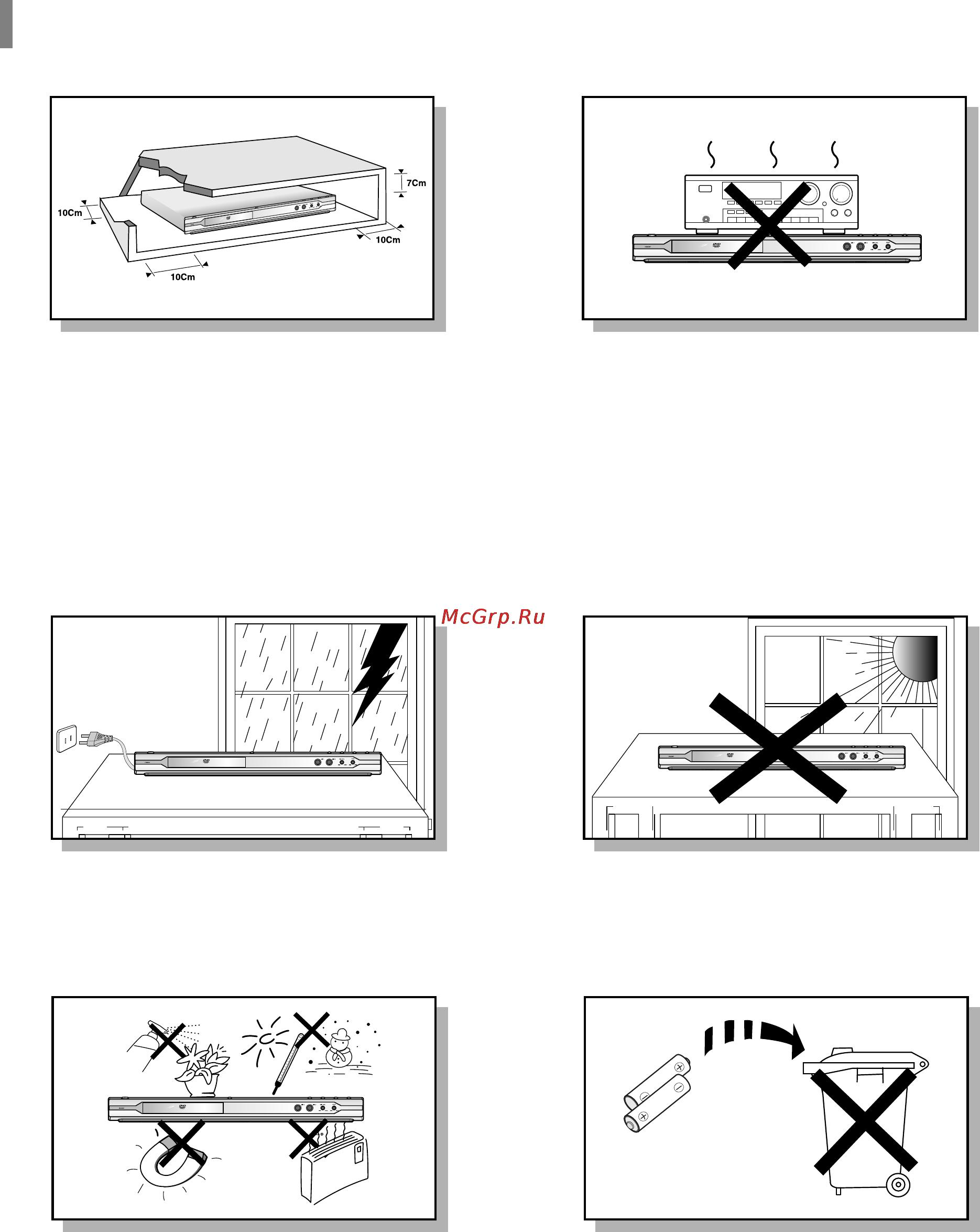 Samsung DVD-K150 [3/59] Меры предосторожности