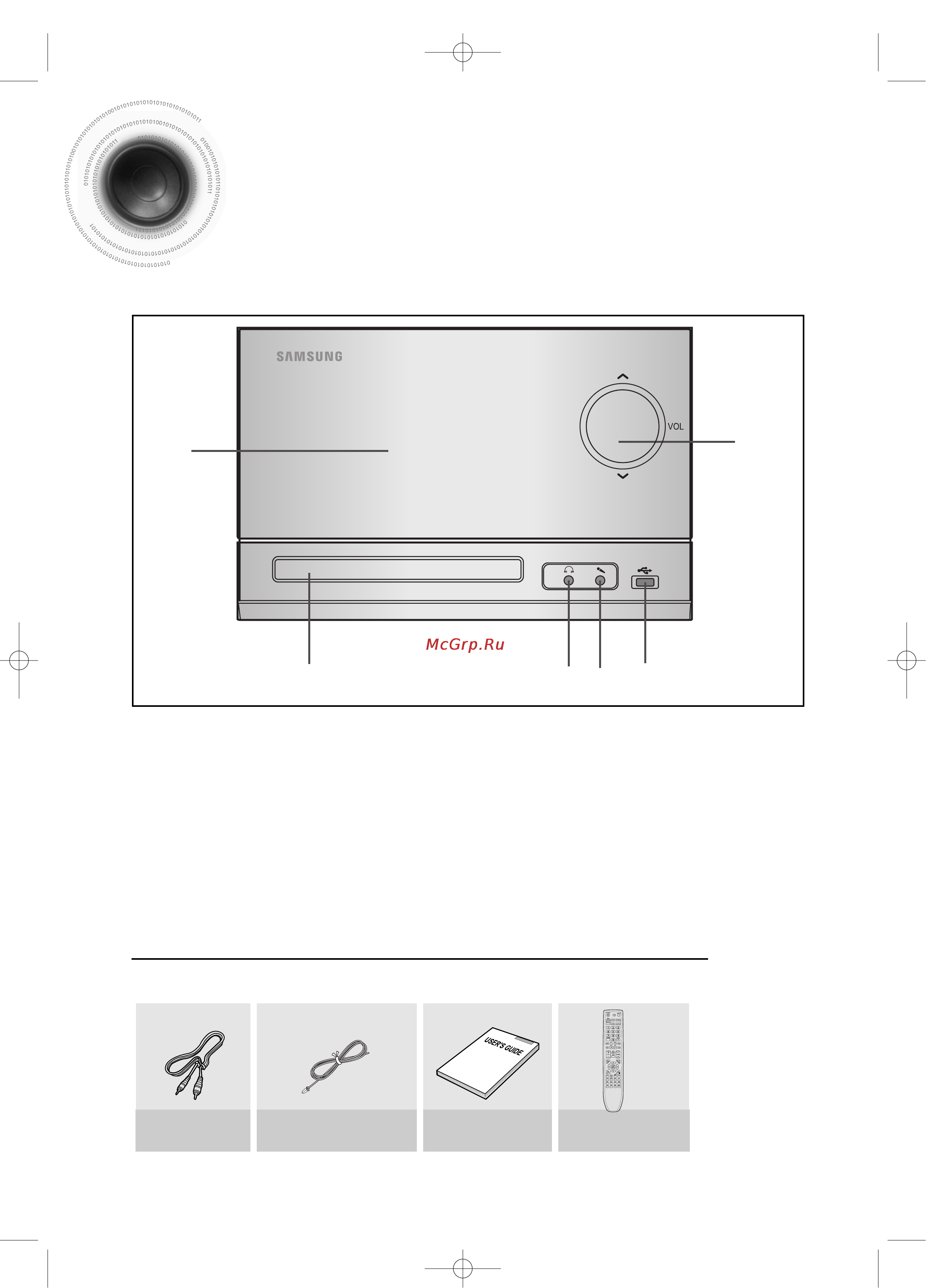 Samsung MM-C330 [7/61] Передняя панель
