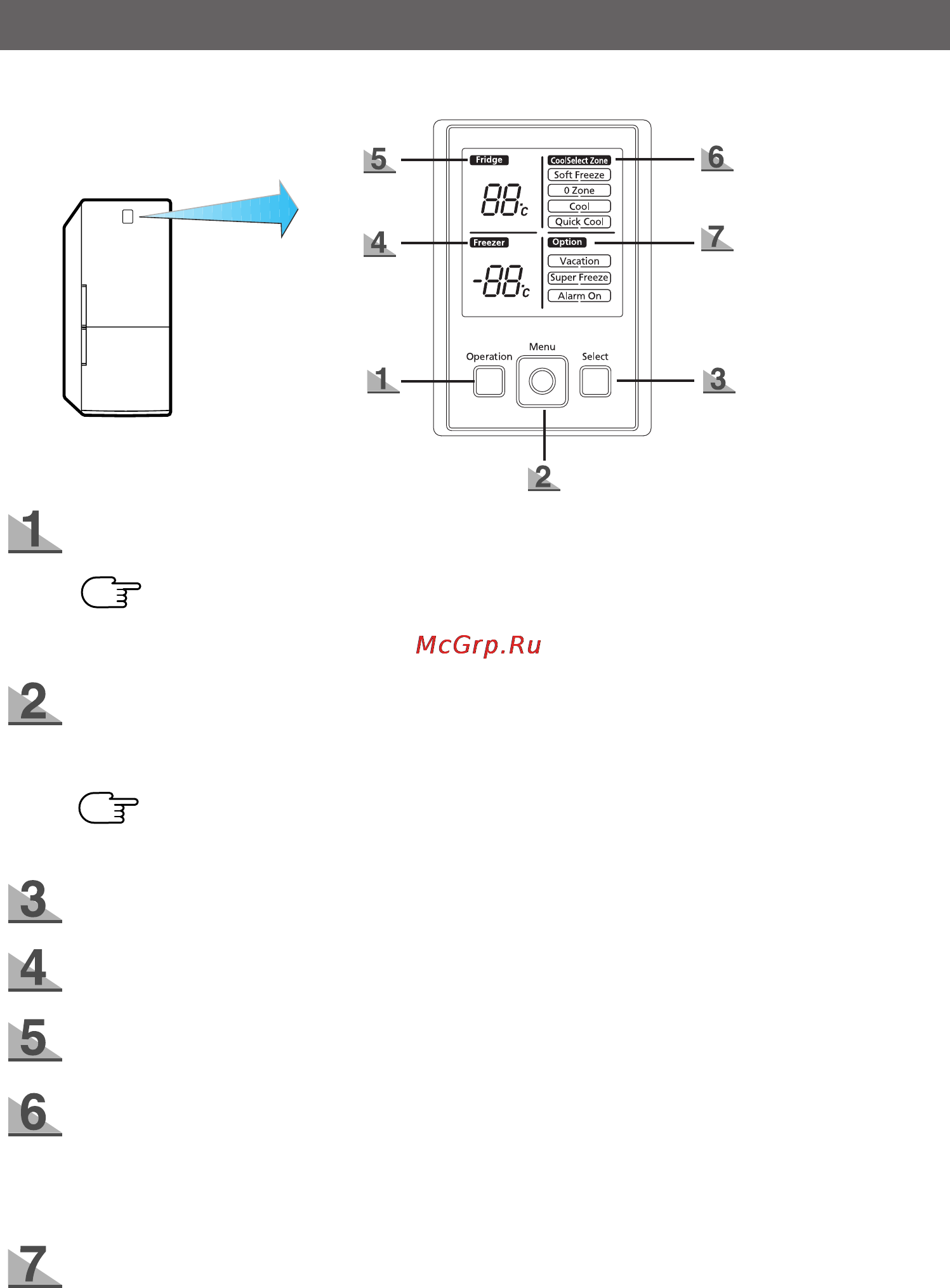 Samsung RL44ECIH1 [10/32] Q кнопка select выбор