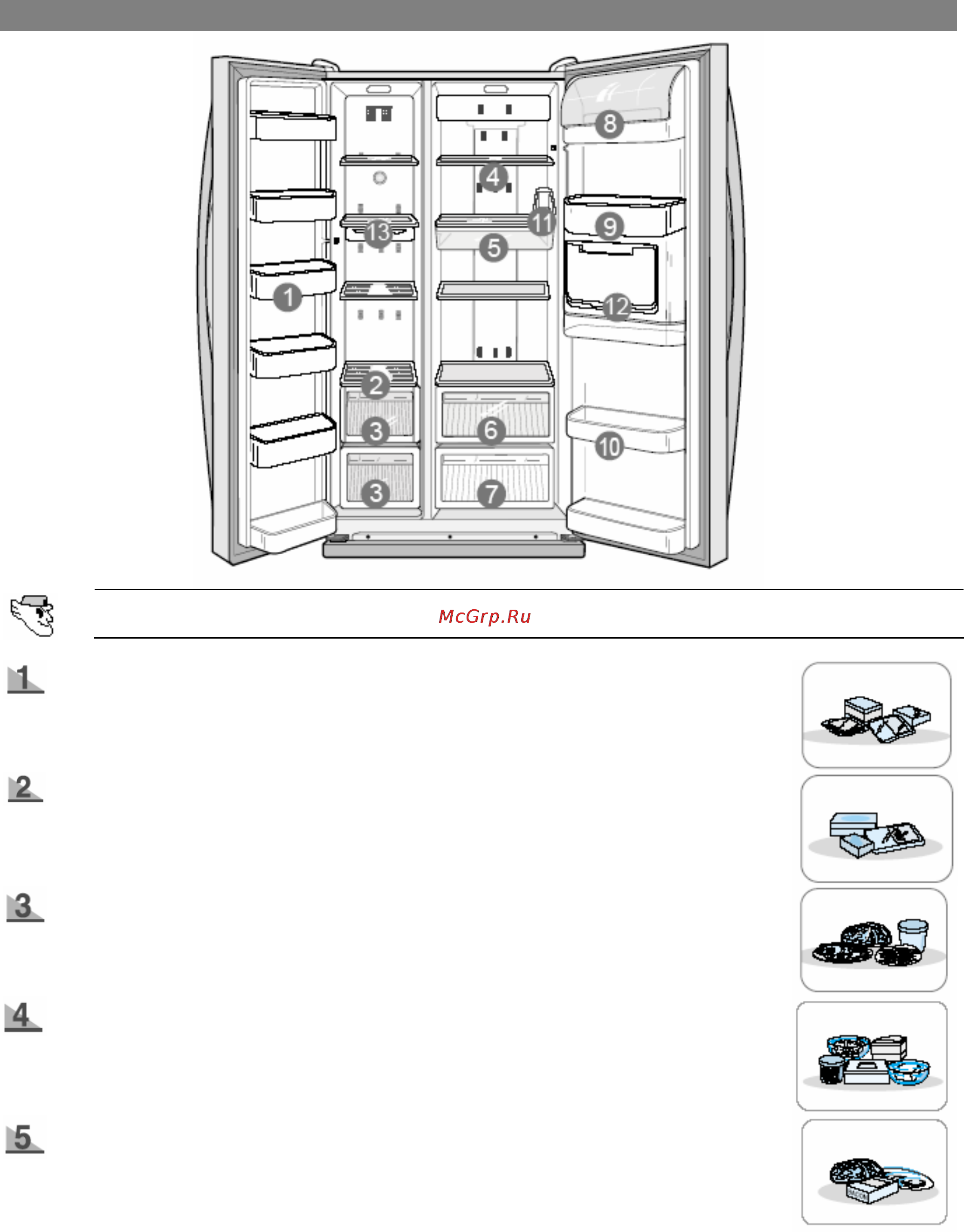 Samsung RS-20 NRSV5 [10/19] Указания по хранению продуктов указания по хранению продуктов
