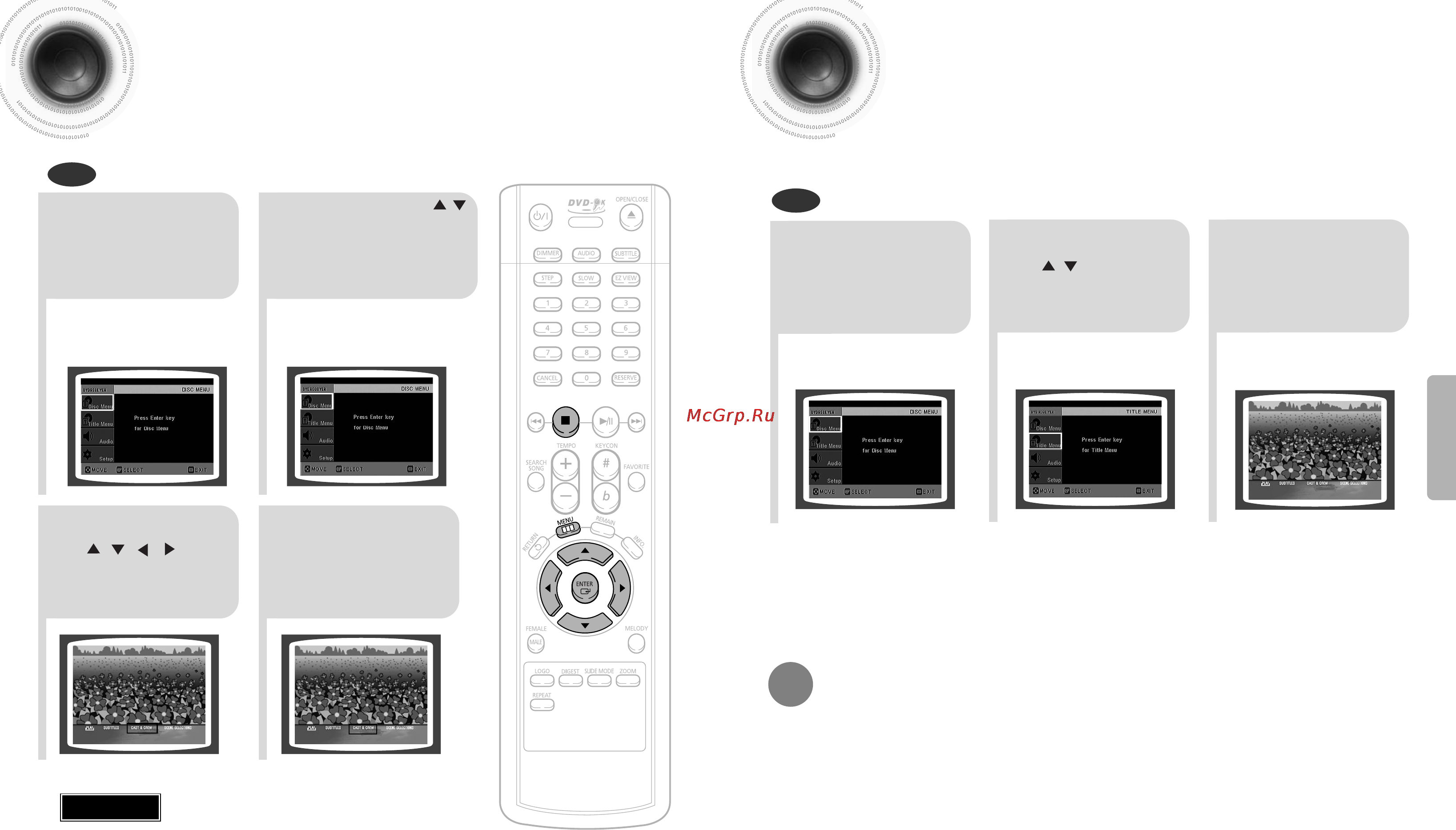 Samsung DVD-K110 [14/29] Menu меню