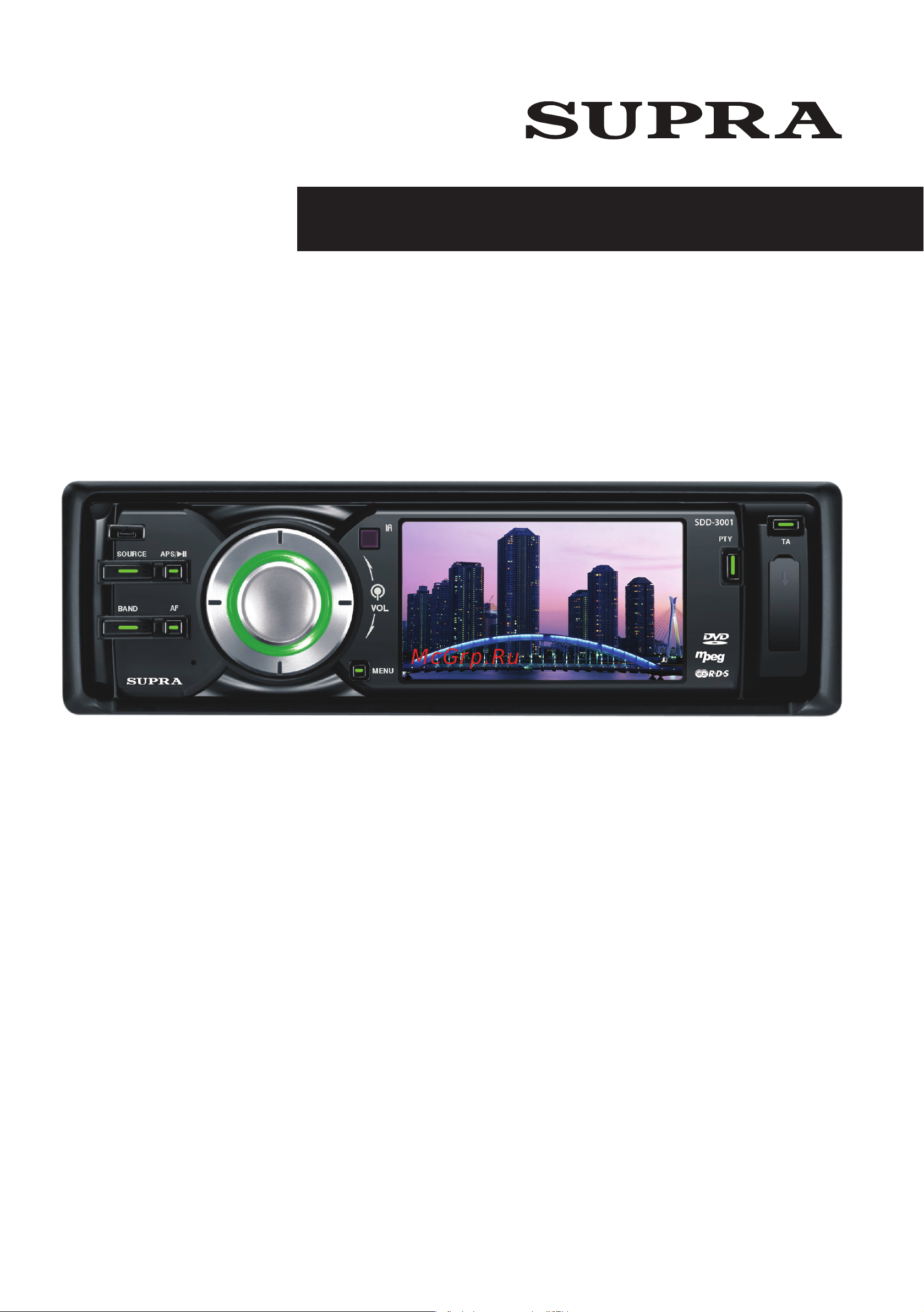 Supra SDD-3001 Инструкция по эксплуатации онлайн