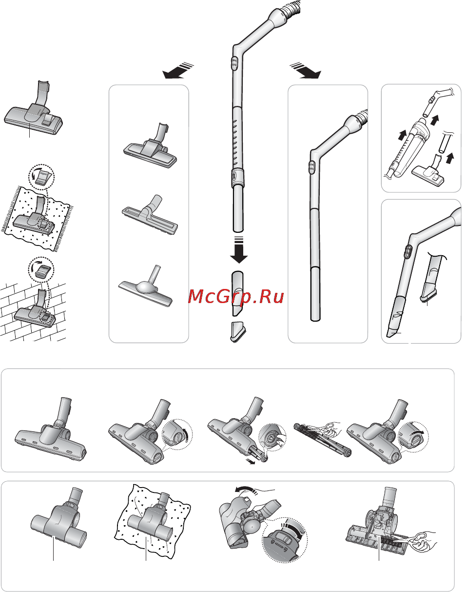 Samsung SC-4180 [5/8] 6 приспособления для чистки пола