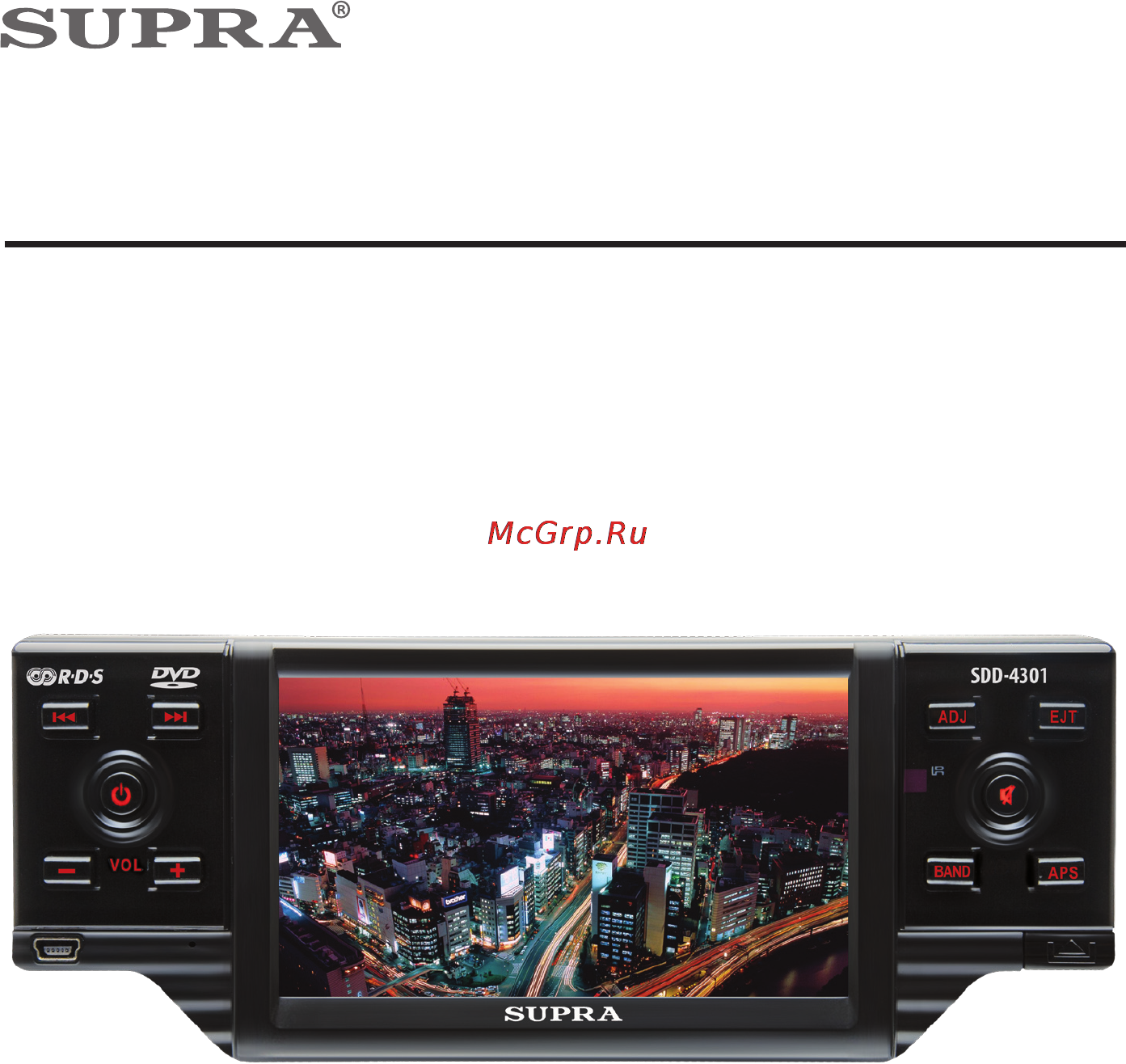 Supra SDD-4301 Инструкция по эксплуатации онлайн