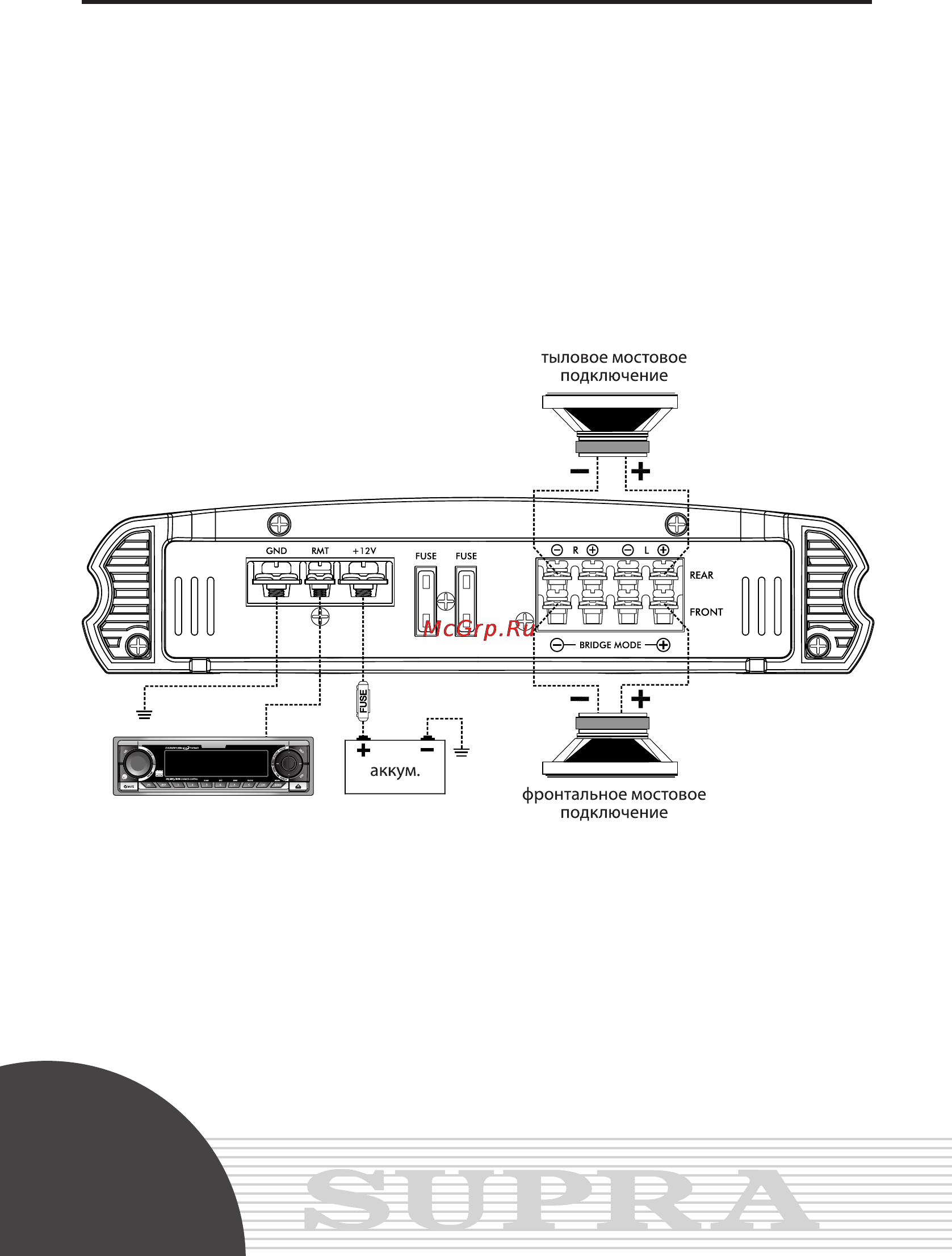 Supra SRD-A4300 [4/11] Руководство по эксплуатации