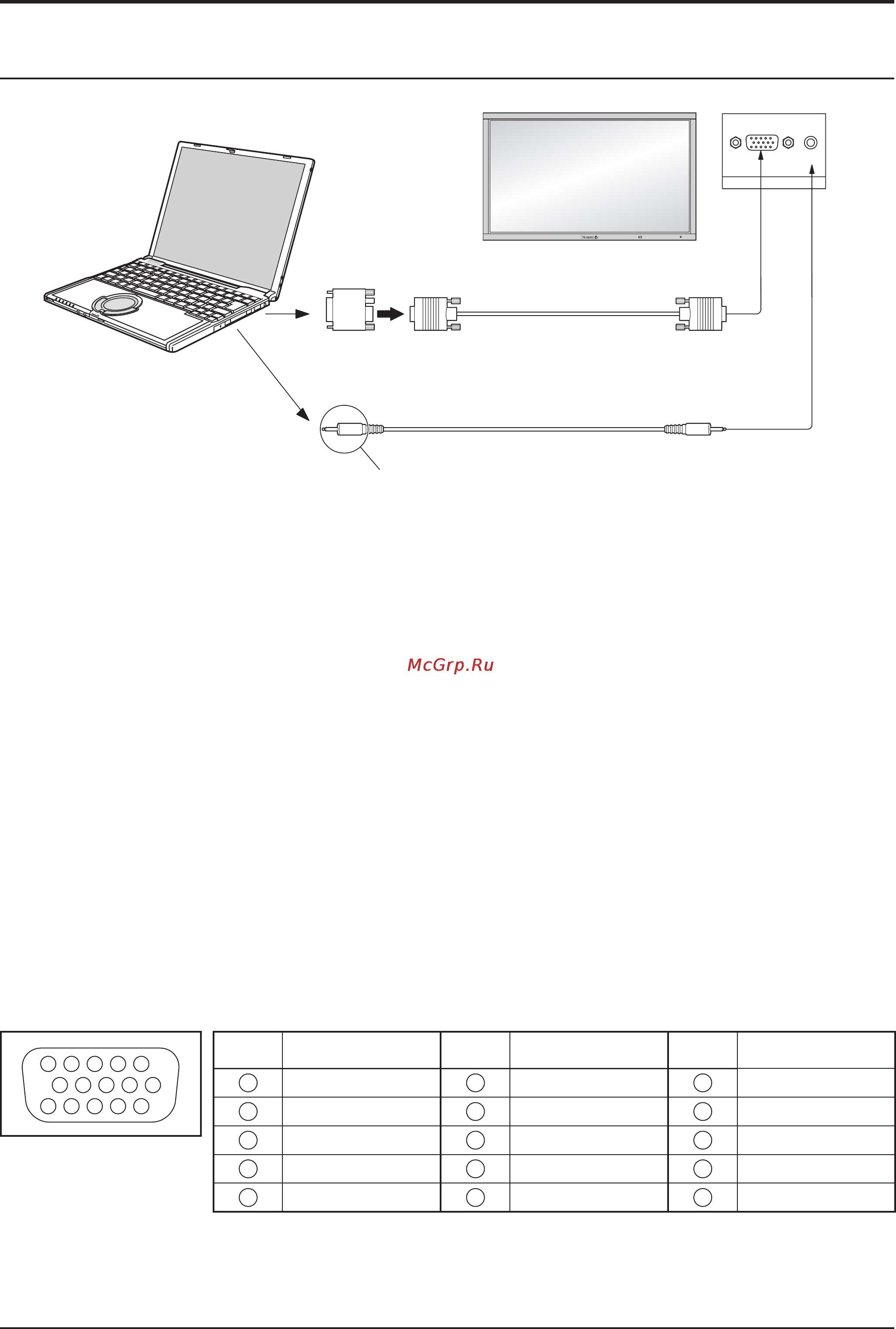 Panasonic TH-103PF9WK [10/48] Подсоединение разъемов входа с пк