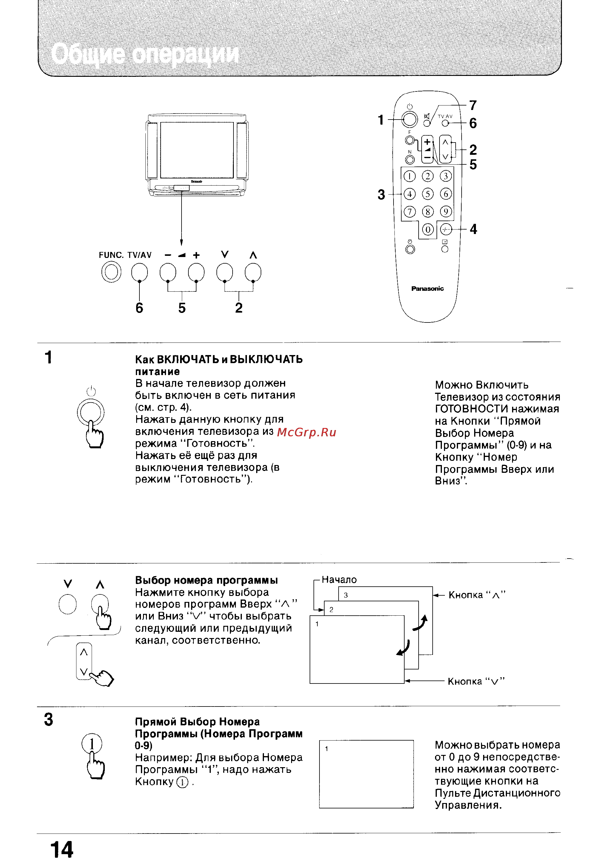 Panasonic TC-2150R Инструкция по эксплуатации онлайн [14/24] 38547