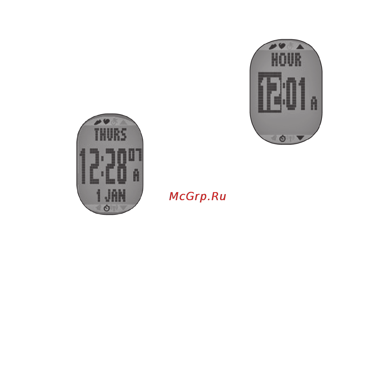 Garmin Forerunner 60 Men Black HRM+Foot Pod [19/60] Режим времени