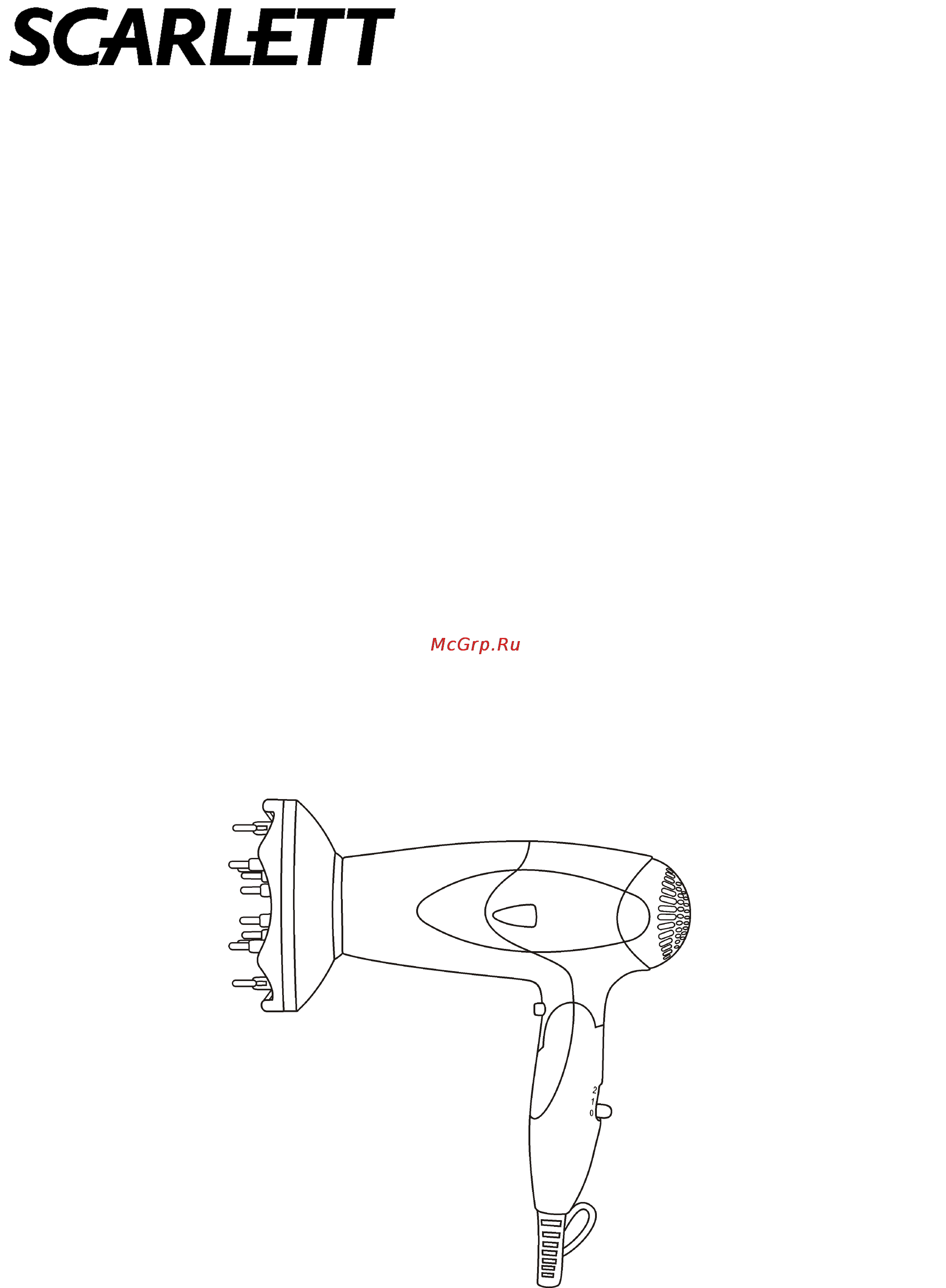 Scarlett SC-1072 Инструкция по эксплуатации онлайн