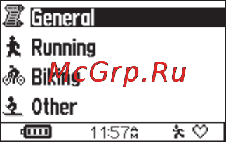 Garmin Forerunner 305 HRM [48/80] Настройка