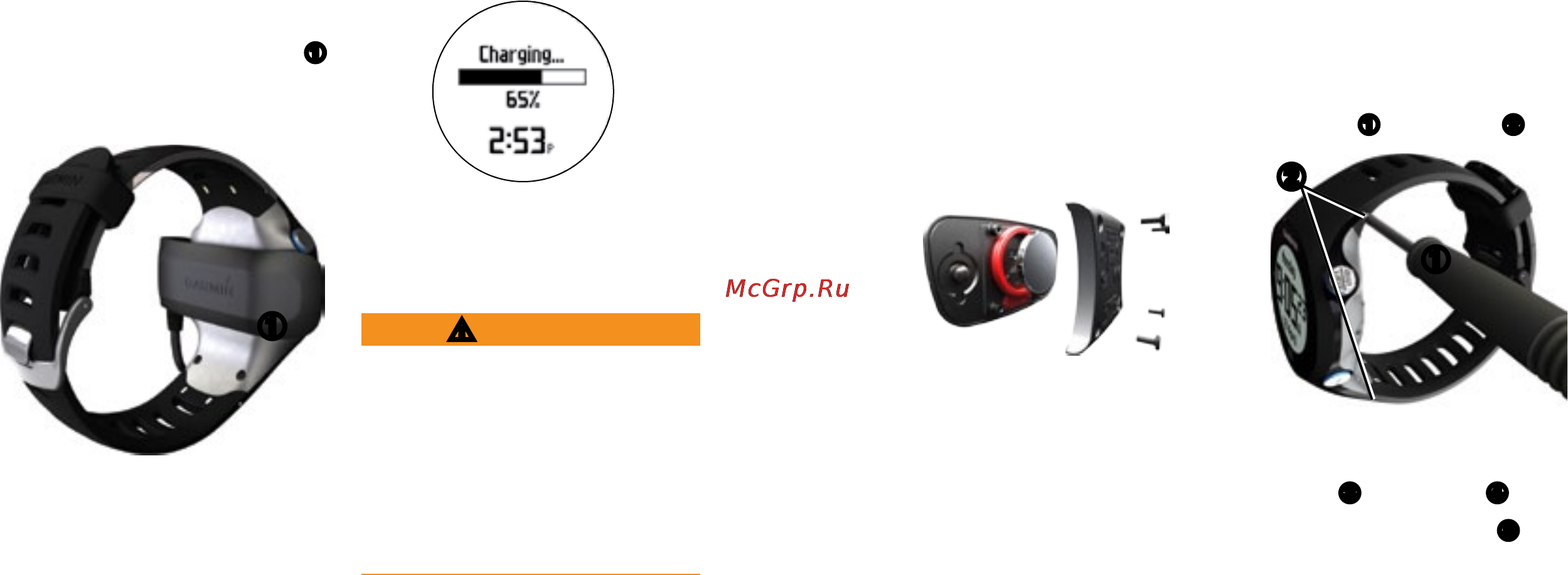 Garmin Forerunner 610 [25/28] Батарея монитора сердечного ритма