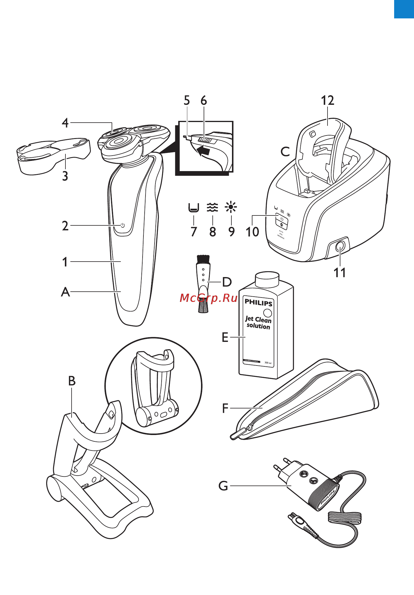 Philips RQ 1275/16 Инструкция по эксплуатации онлайн [3/214] 36685