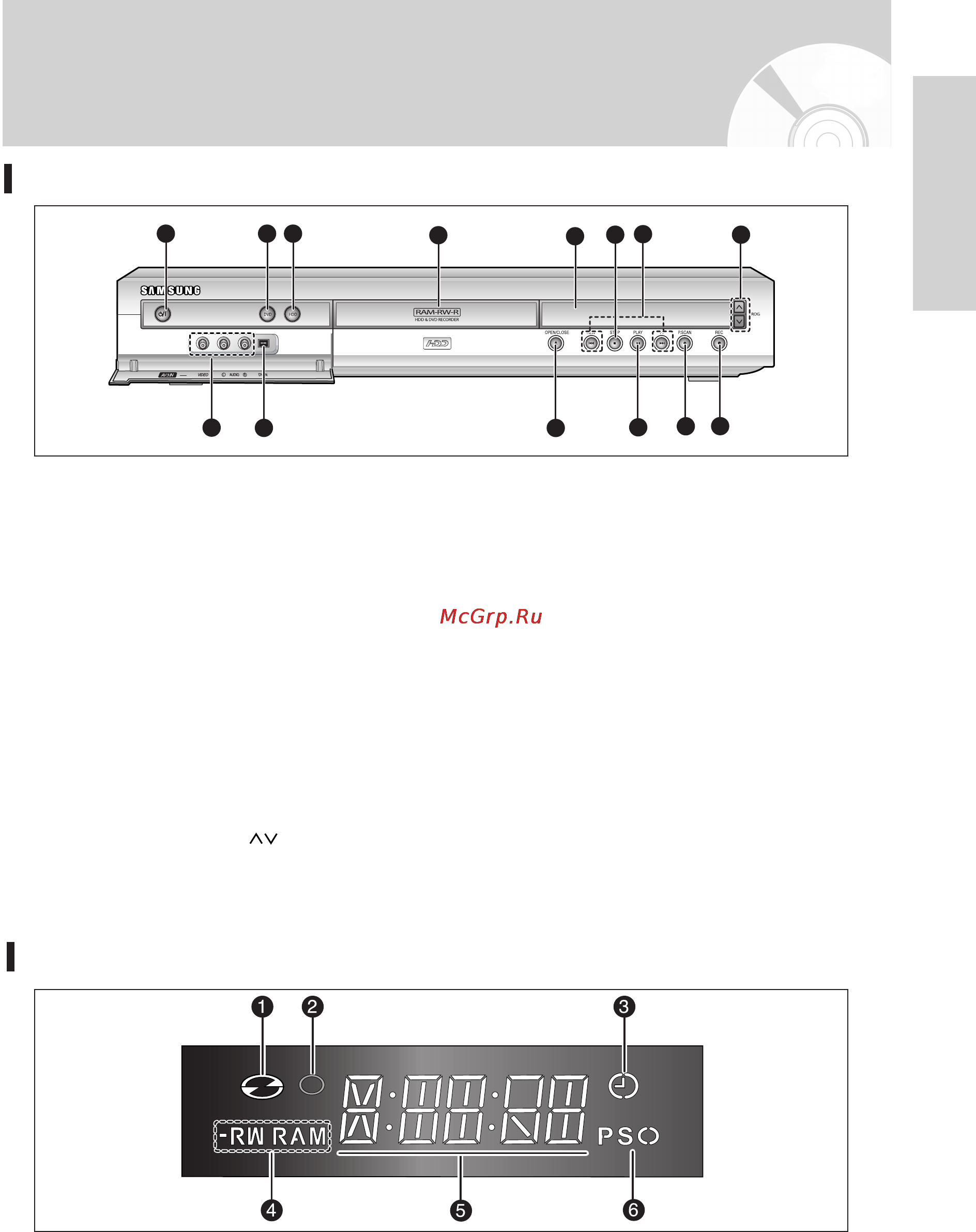 Samsung DVD-HR721 [15/130] Описание