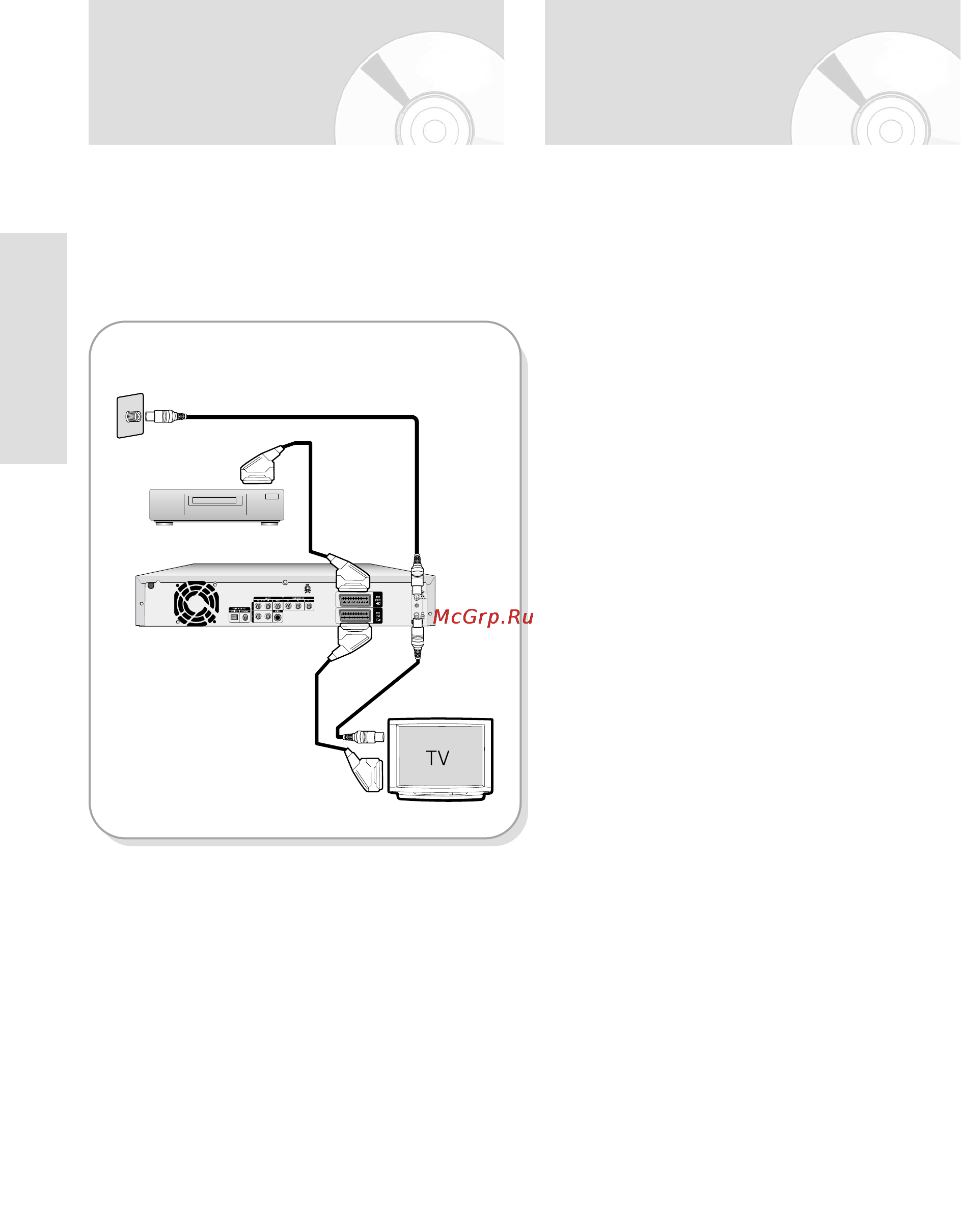 Samsung DVD-HR720 [150/260] Нш типи пщключення кабелю вщеовиходу