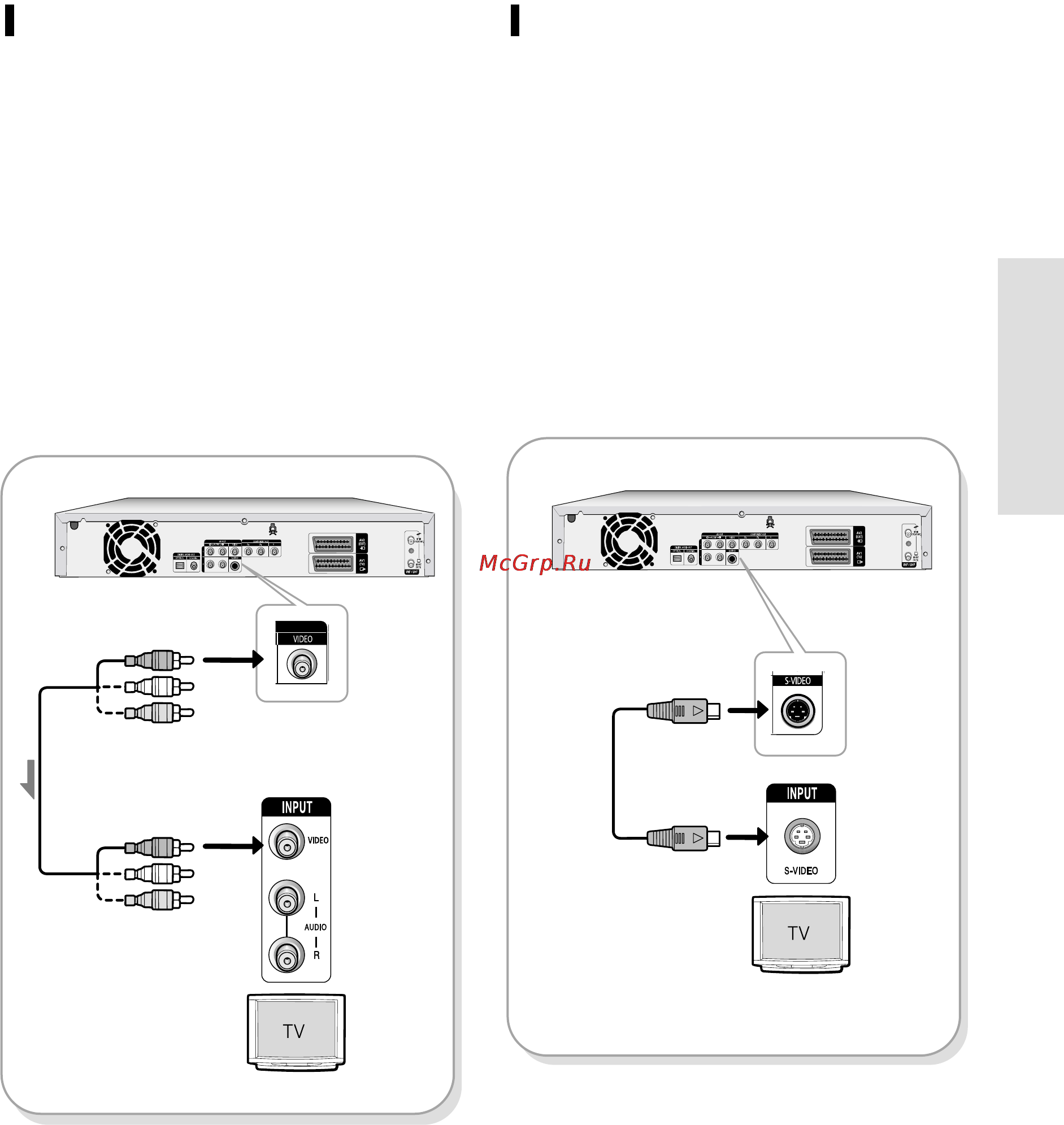 Samsung DVD-HR720 [21/260] I случай 1 подключение к разъему