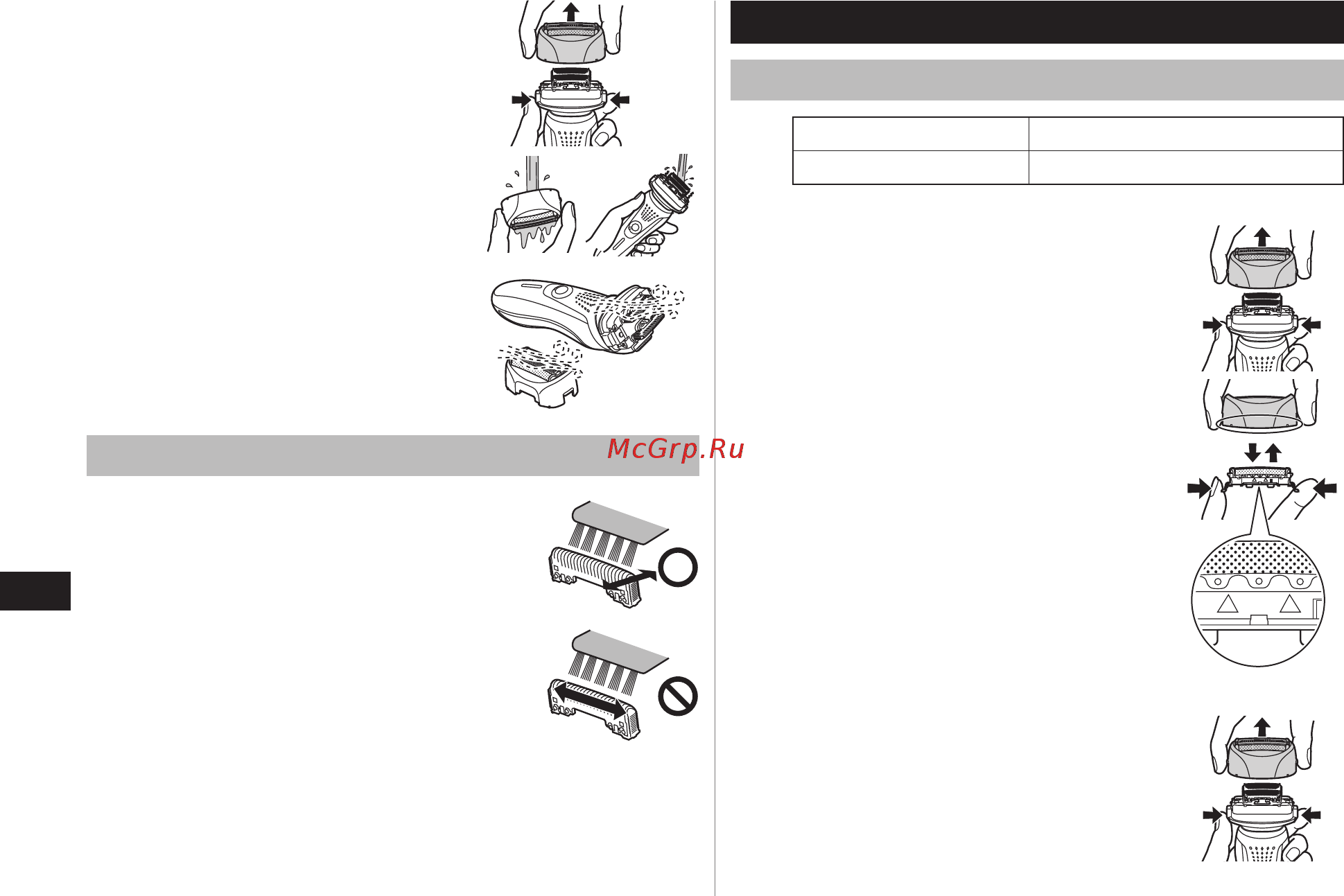 Panasonic ES RF41 S520 [22/32] Догляд