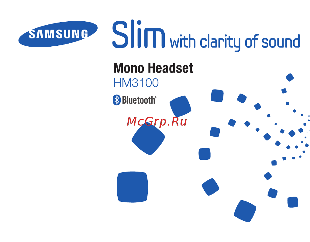 Samsung HM3100 Инструкция по эксплуатации онлайн [2/29] 581975
