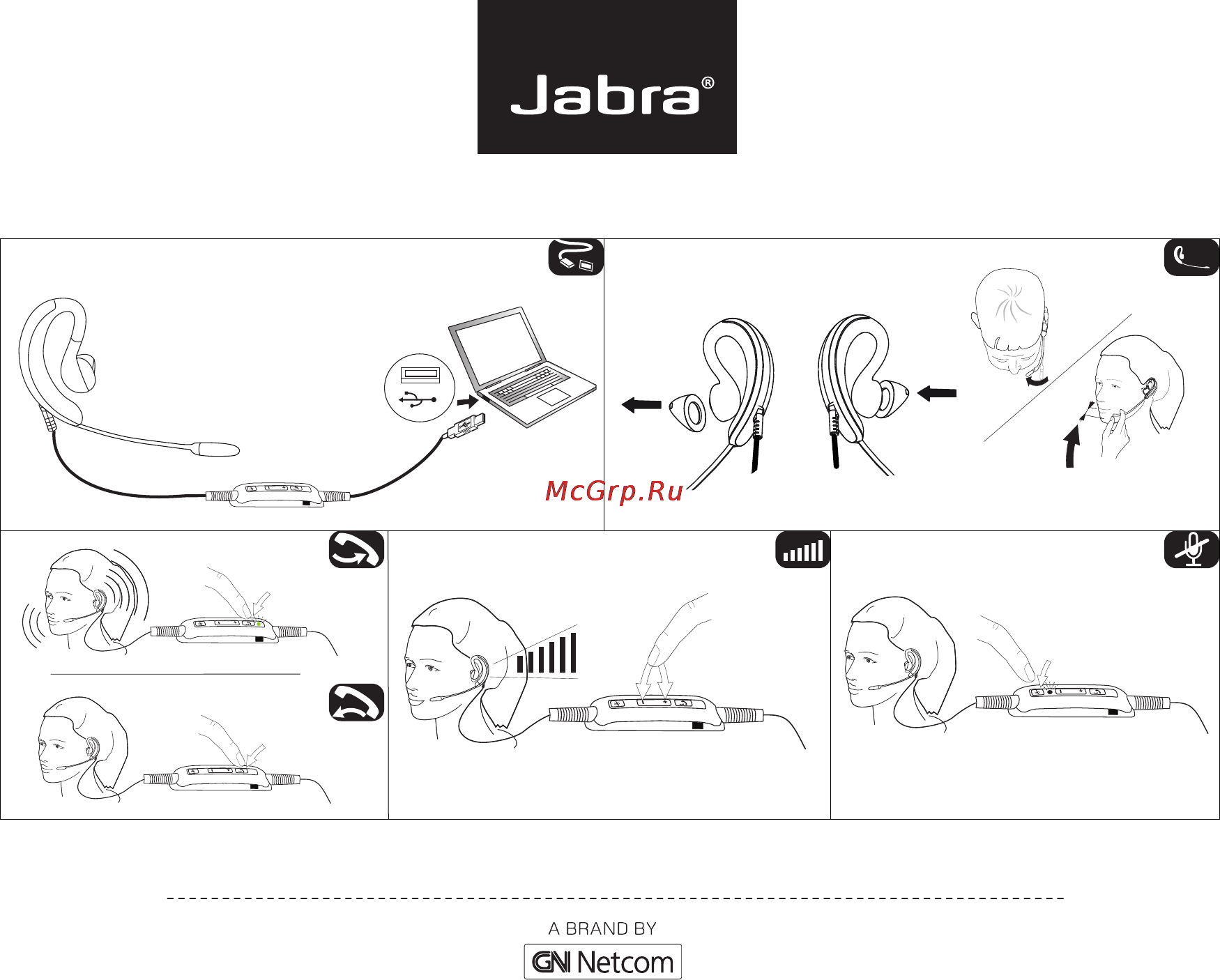 Jabra UC VOICE 250 Инструкция по эксплуатации онлайн