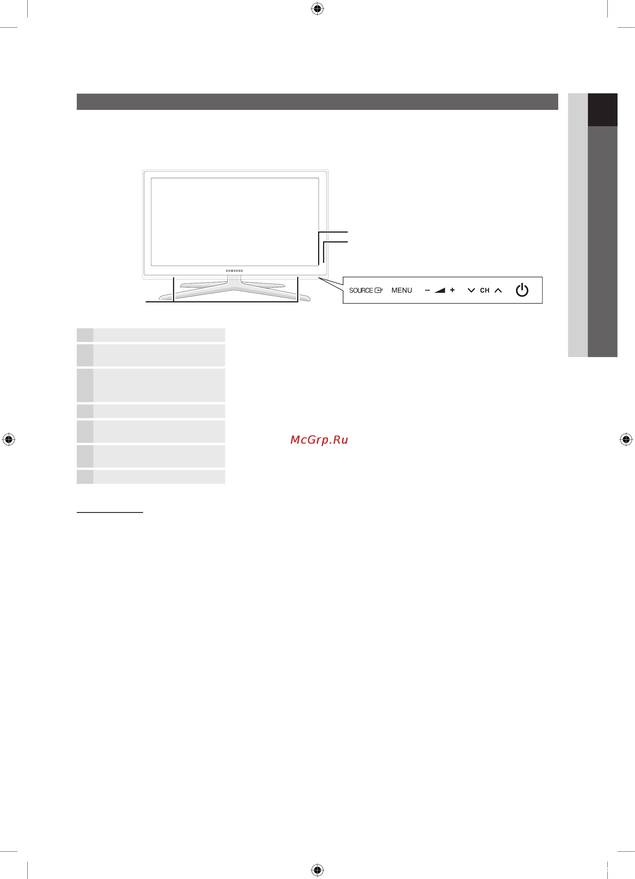 Samsung UE-55 C8000 XW [5/63] Начало работы