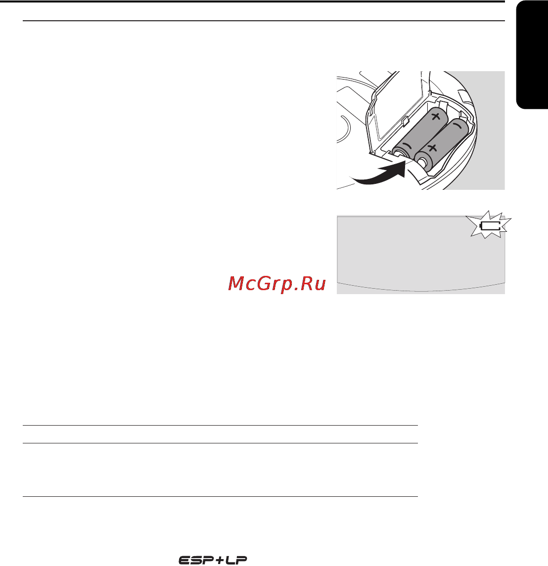 Philips EXP511 [15/106] Питание