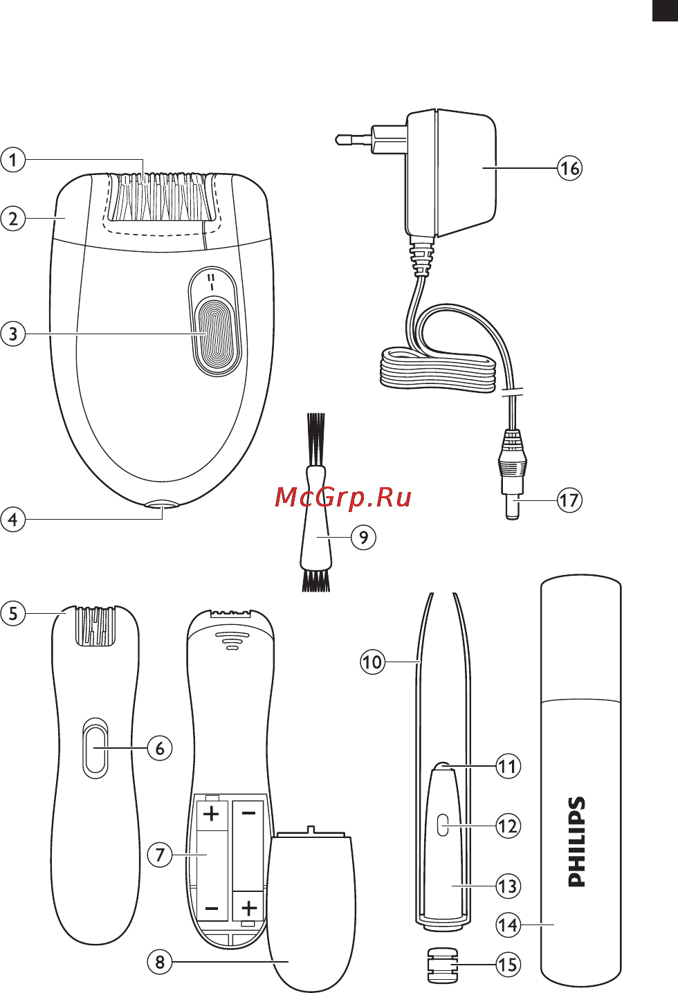 Philips HP 6540 Инструкция по эксплуатации онлайн [3/124] 36947