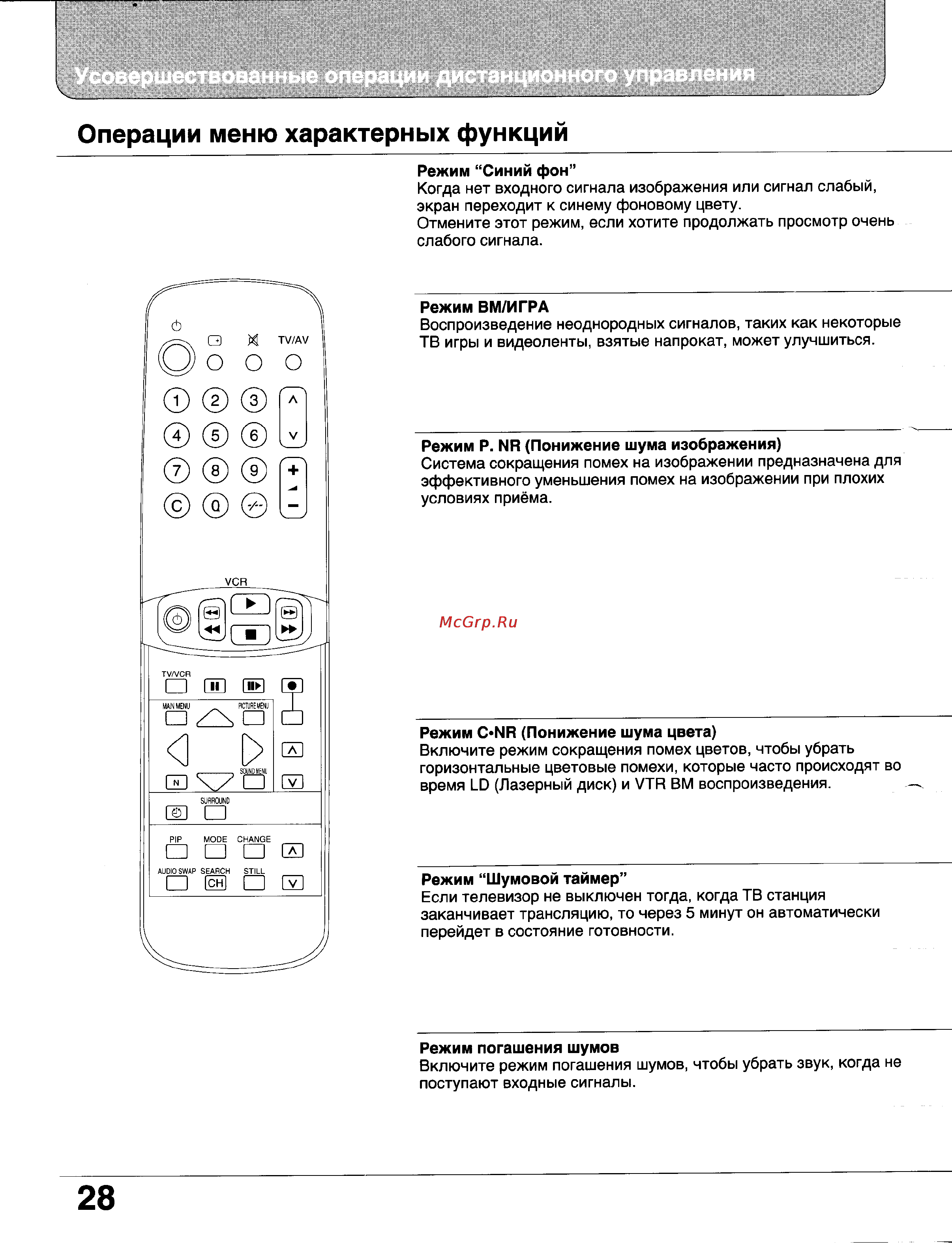Panasonic TC-29GF15R [28/37] Операции меню характерных функций