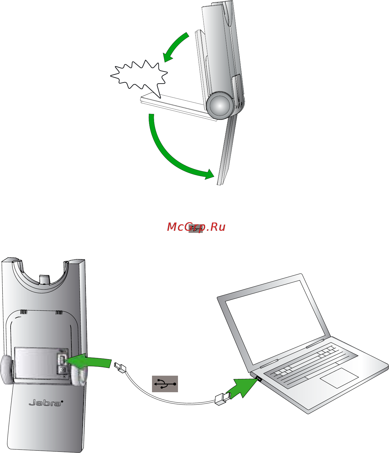 Jabra PRO 930 MS [10/25] Подключение к пк